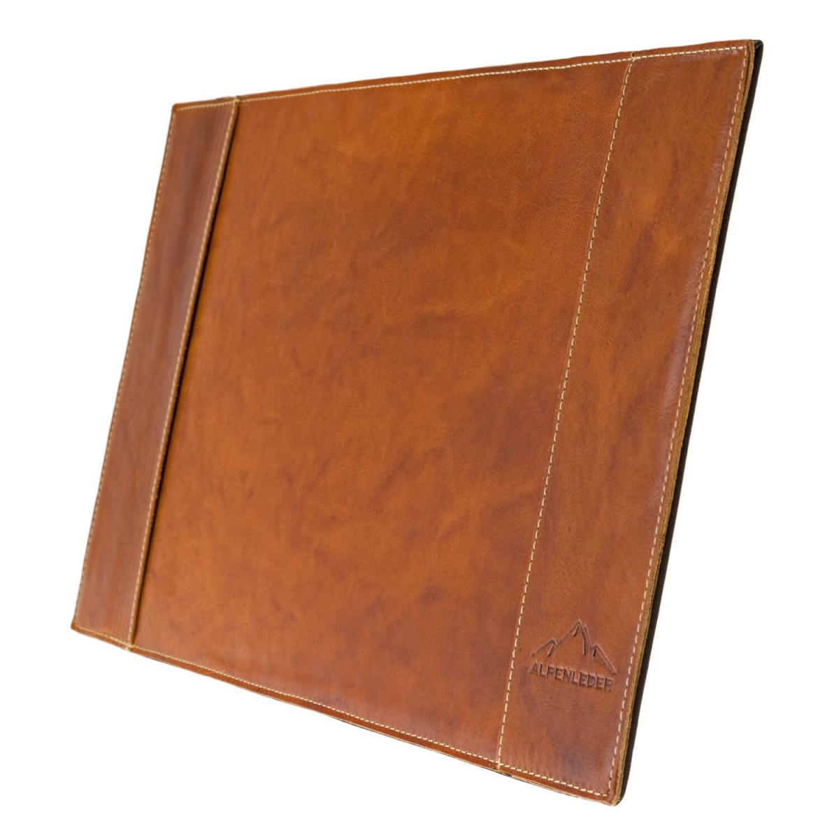 ALPENLEDER Schreibtischunterlage TIROL cognac (CG151-c)