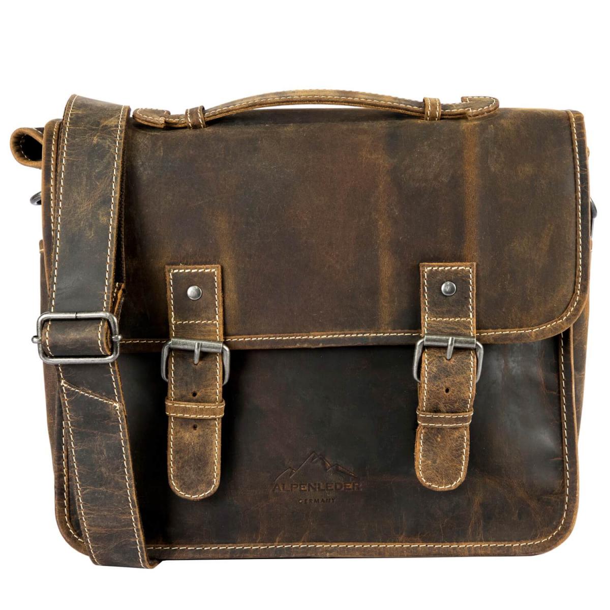 ALPENLEDER | Messenger Bag TOURER (old havanna) CG6068-oh