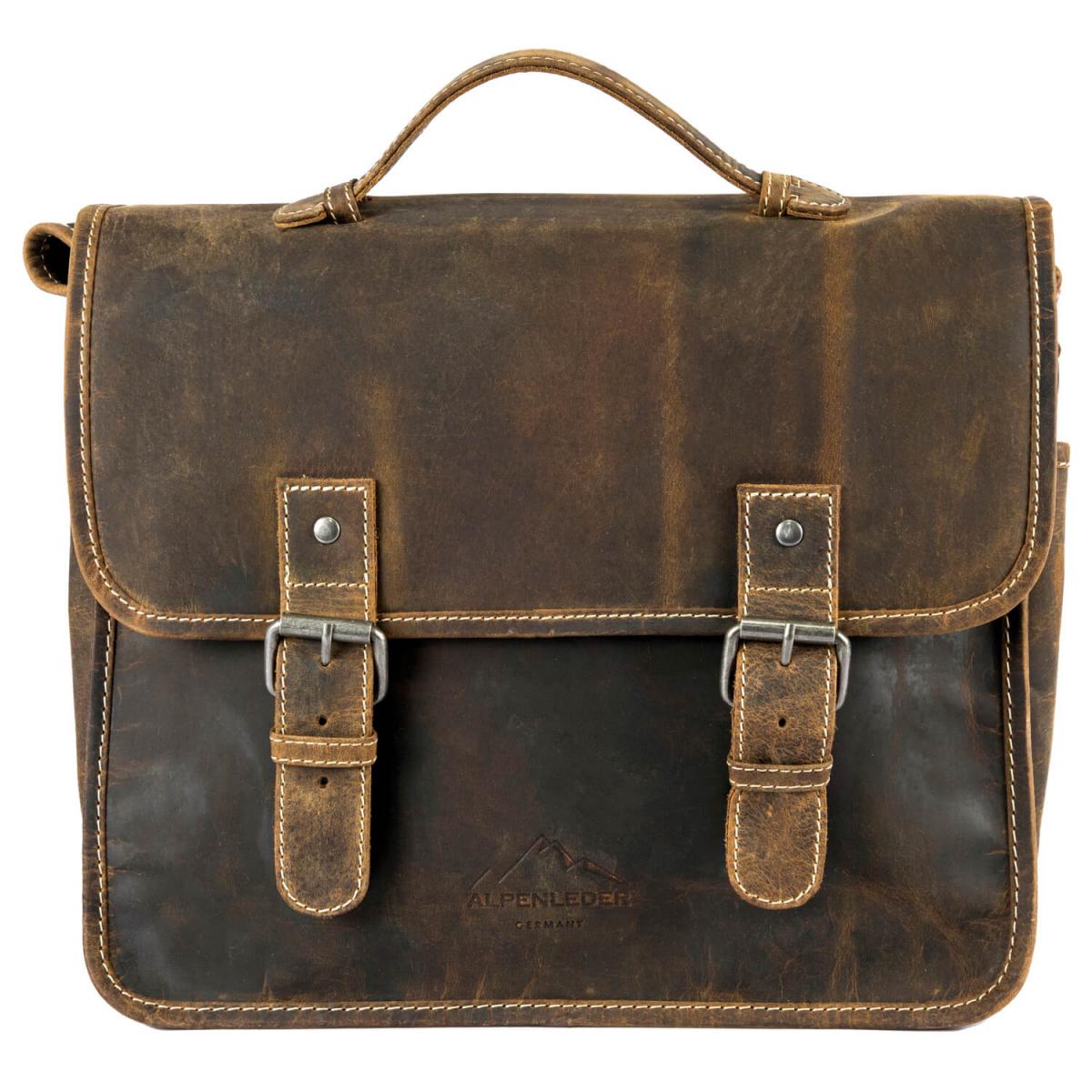 ALPENLEDER | Messenger Bag TOURER (old havanna) CG6068-oh
