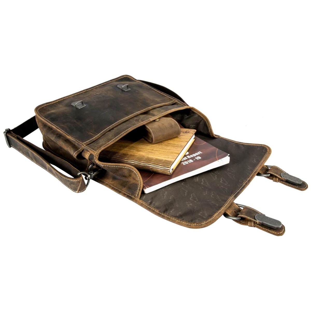 ALPENLEDER | Messenger Bag TOURER (old havanna) CG6068-oh