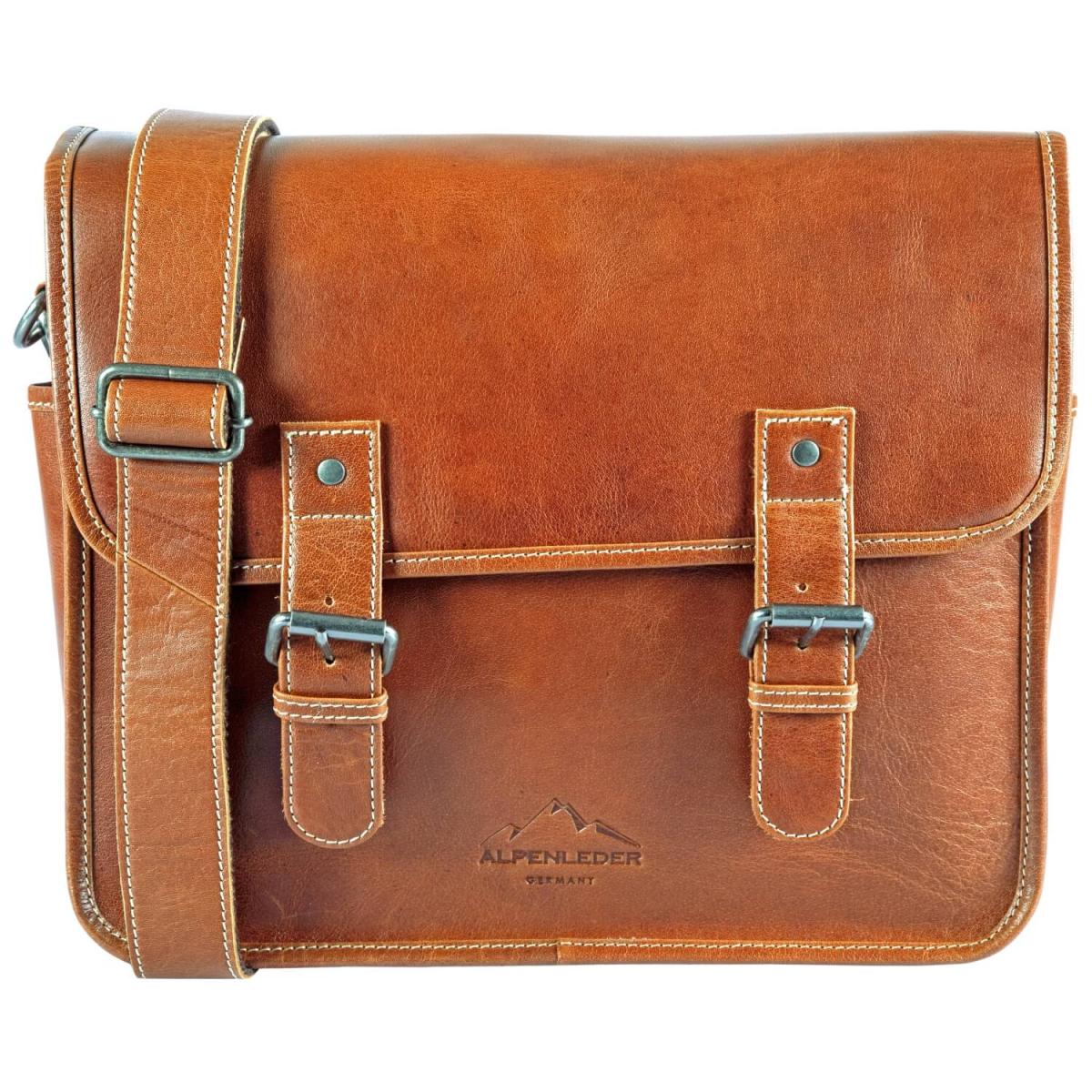 ALPENLEDER | Messenger Bag TOURER (cognac) CG6068-c