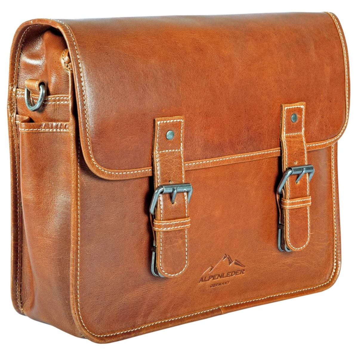 ALPENLEDER | Messenger Bag TOURER (cognac) CG6068-c