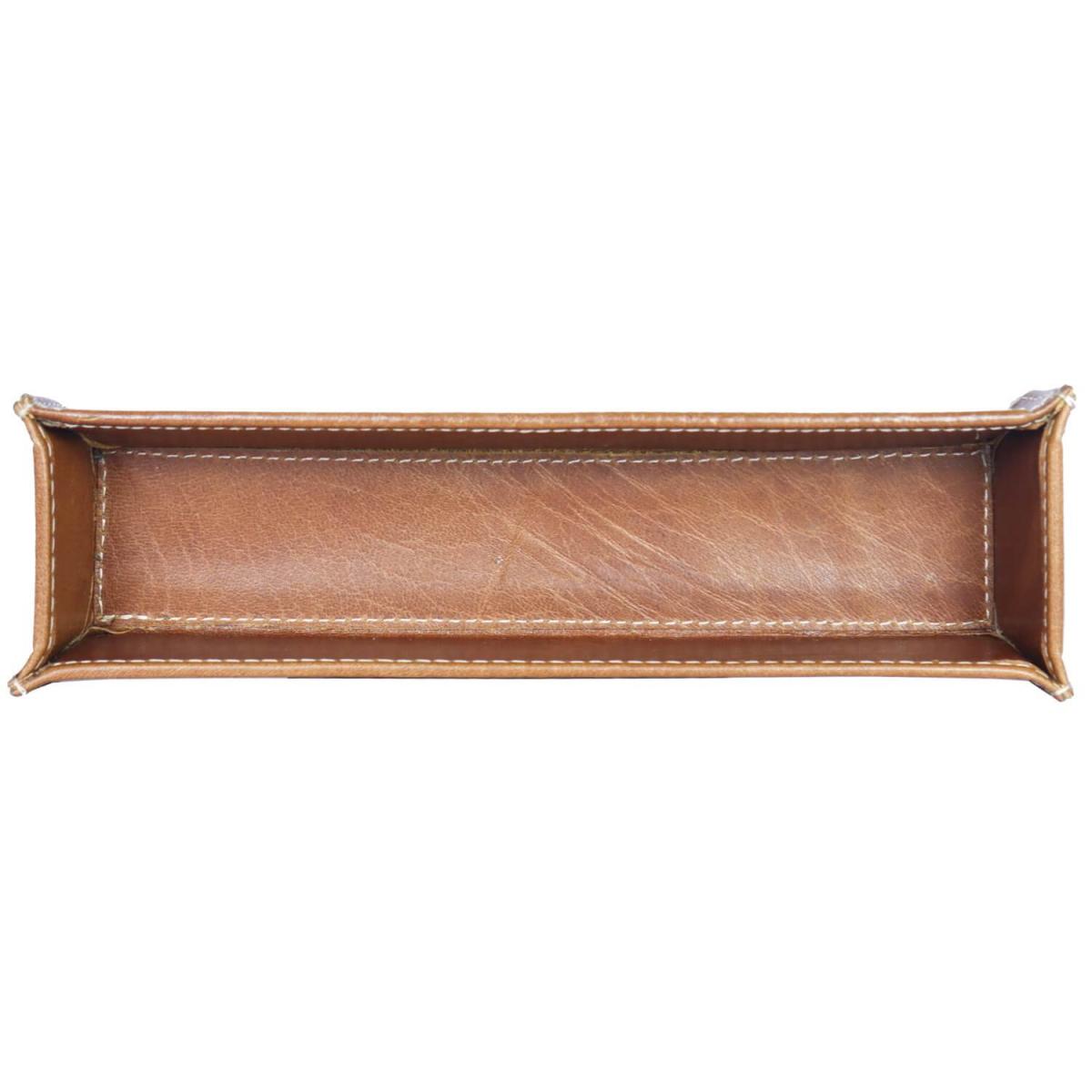 ALPENLEDER | Stifteschale ZENTA (cognac) CG6074-c
