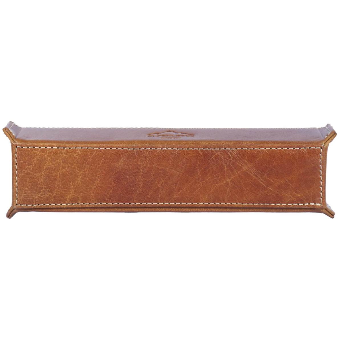 ALPENLEDER | Stifteschale ZENTA (cognac) CG6074-c