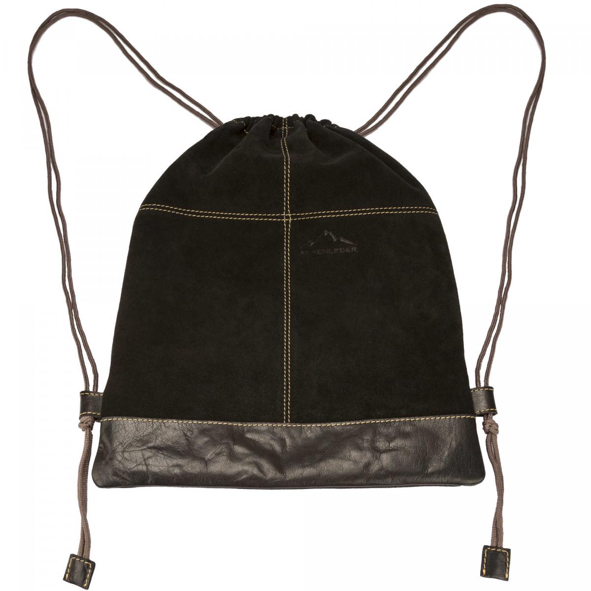 ALPENLEDER | Turnbeutel & Rucksack ZERMATT ebenholz (CG2049-e)