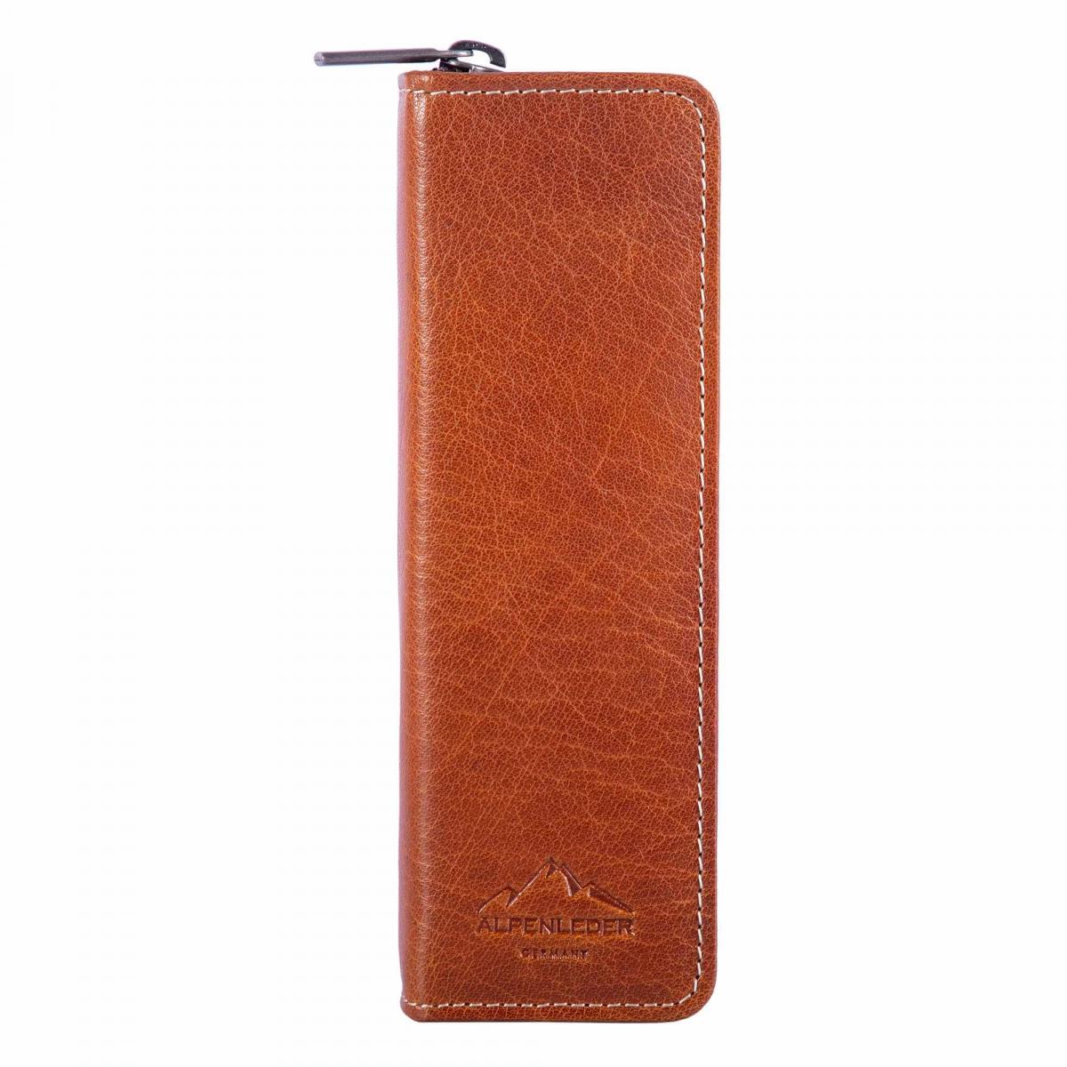 ALPENLEDER | Stifteetui ZWOA cognac (CG8084-c)