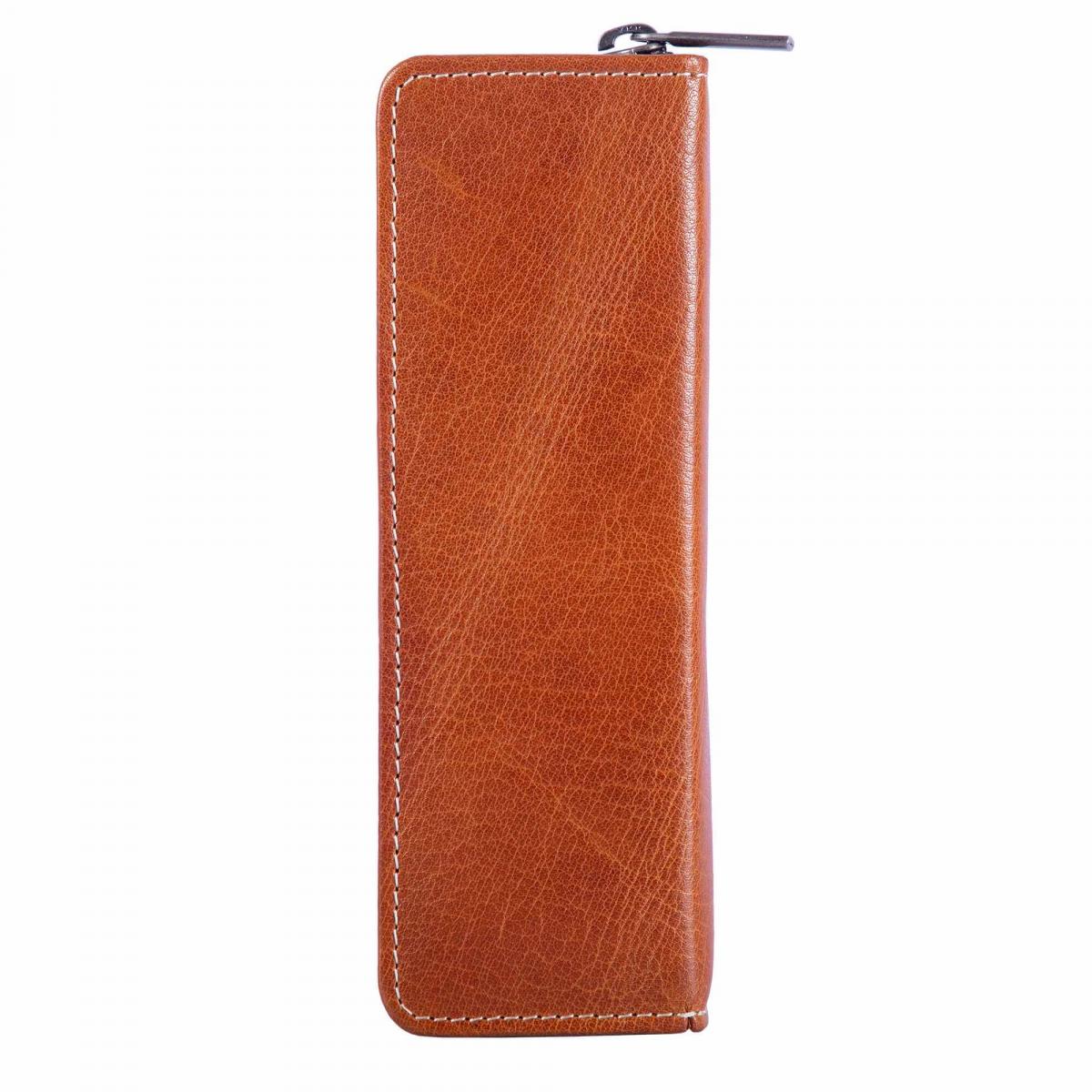 ALPENLEDER | Stifteetui ZWOA cognac (CG8084-c)