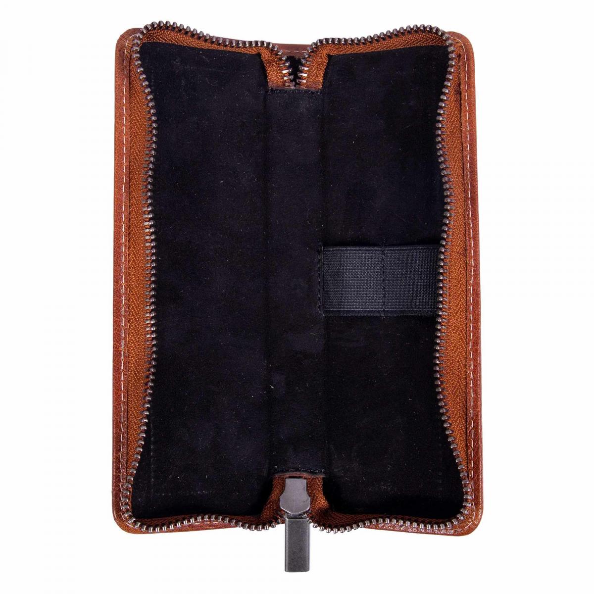 ALPENLEDER | Stifteetui ZWOA cognac (CG8084-c)