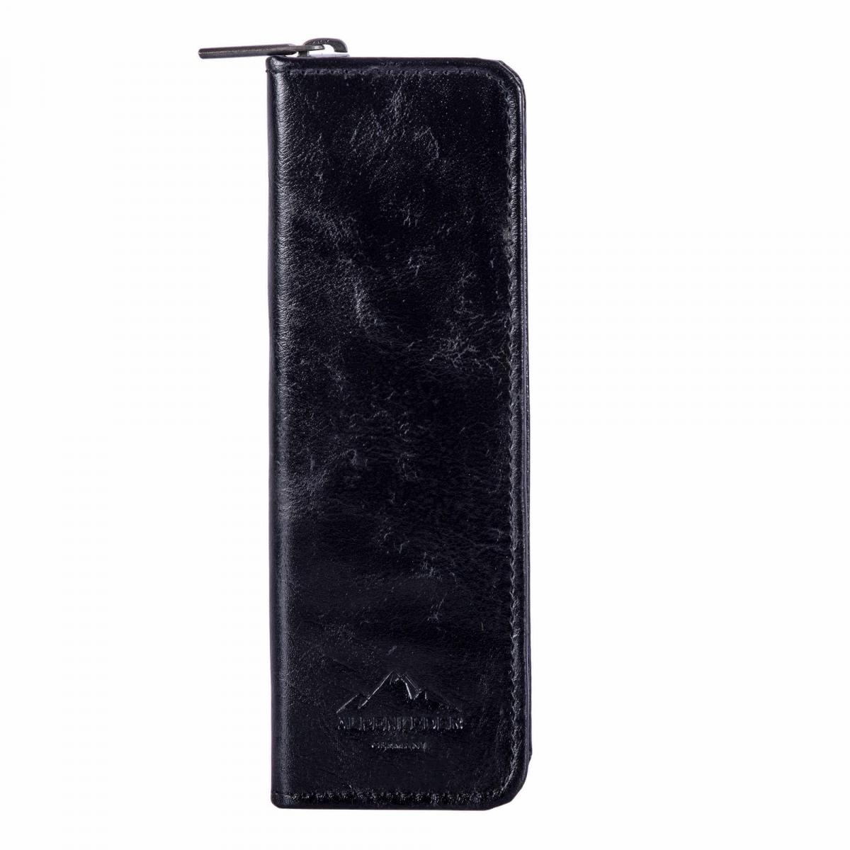 ALPENLEDER | Stifteetui ZWOA ebenholz (CG8084-e)