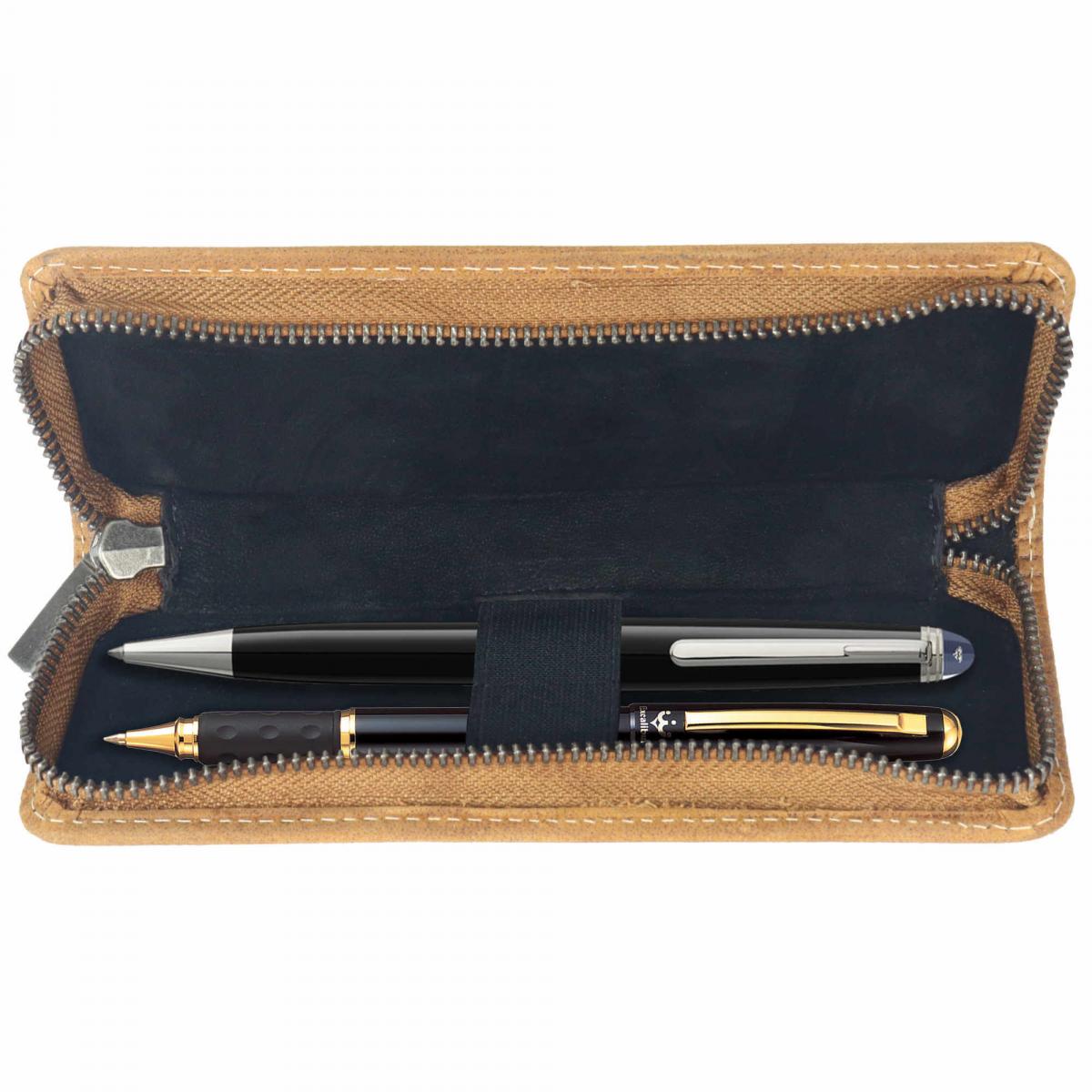 ALPENLEDER | Stifteetui ZWOA wild camel cord (CG8084-wcc)