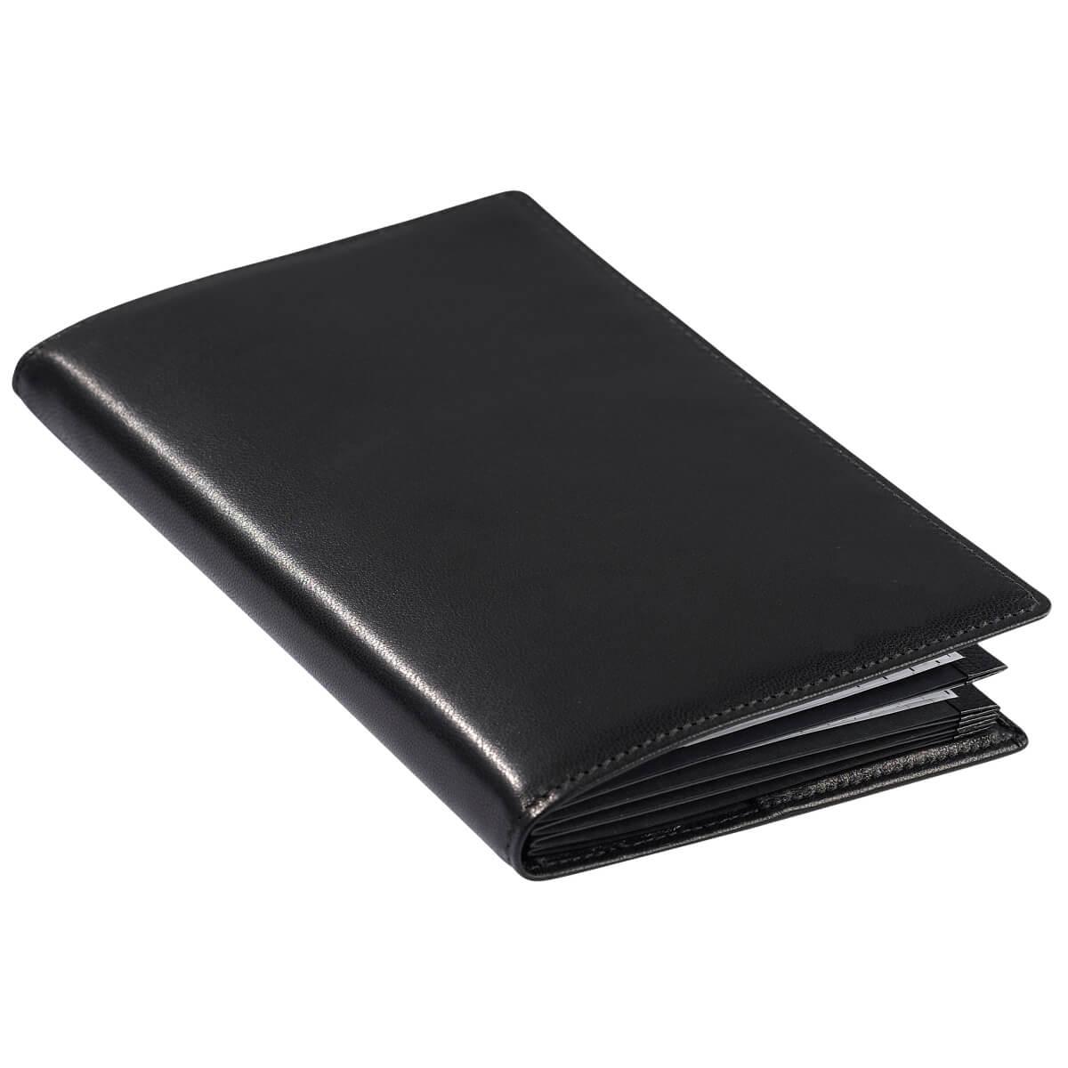 Ron McLaine Taschenkalender 2024 EASYfolder Set GENUA Leder schwarz