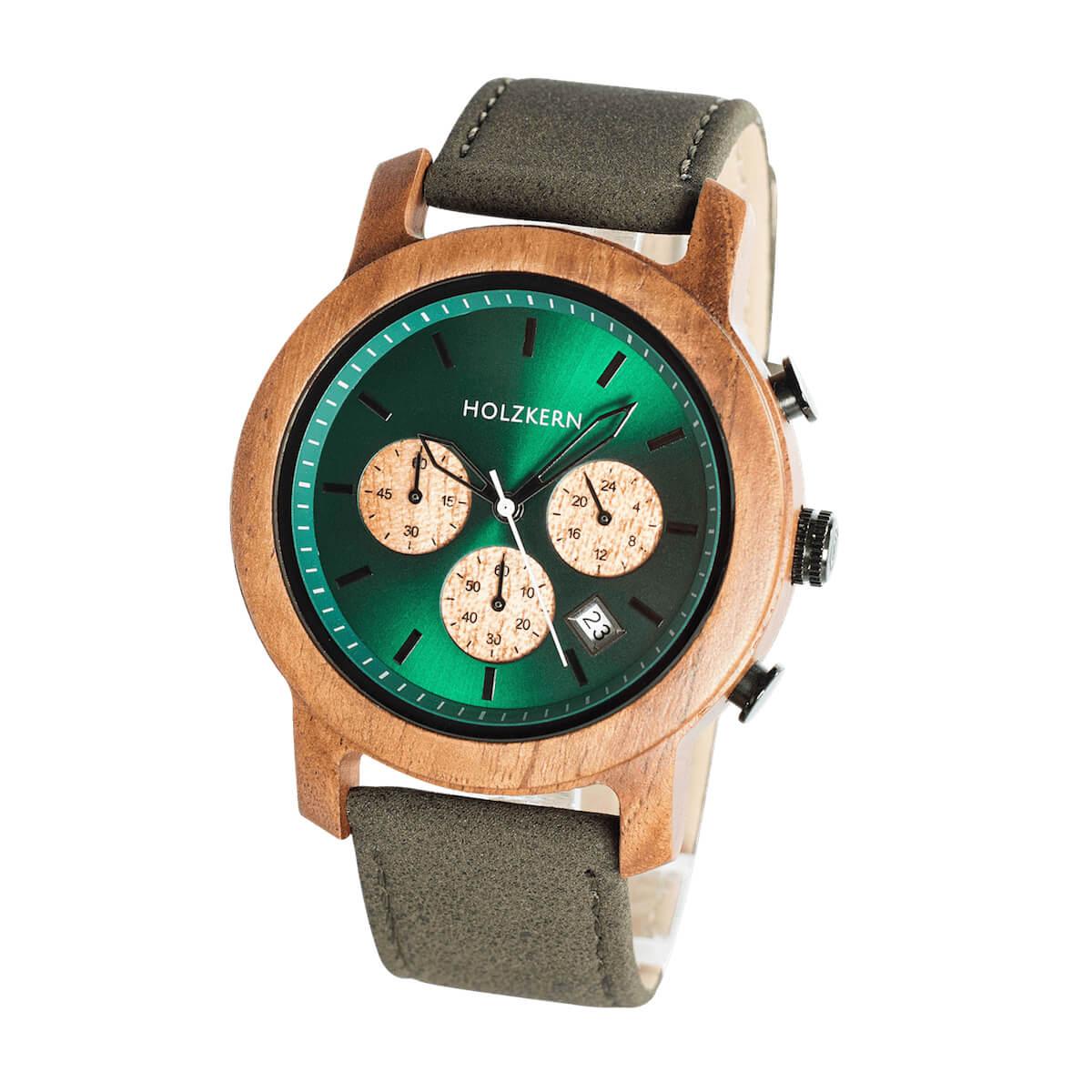 HOLZKERN Baumkrone Waldlauf Herren Chronograph