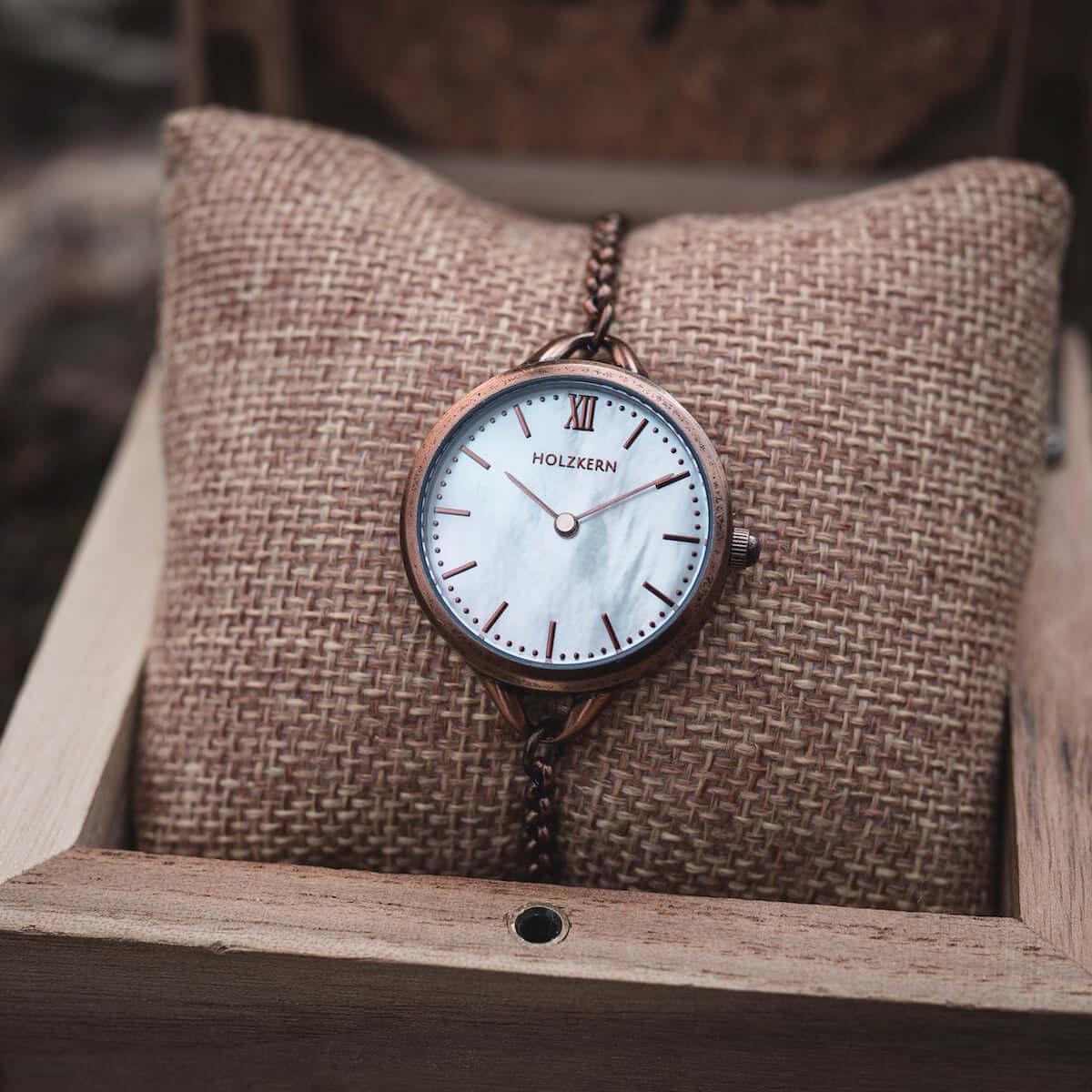 HOLZKERN | Touching Summer Girls Damen Armbanduhr