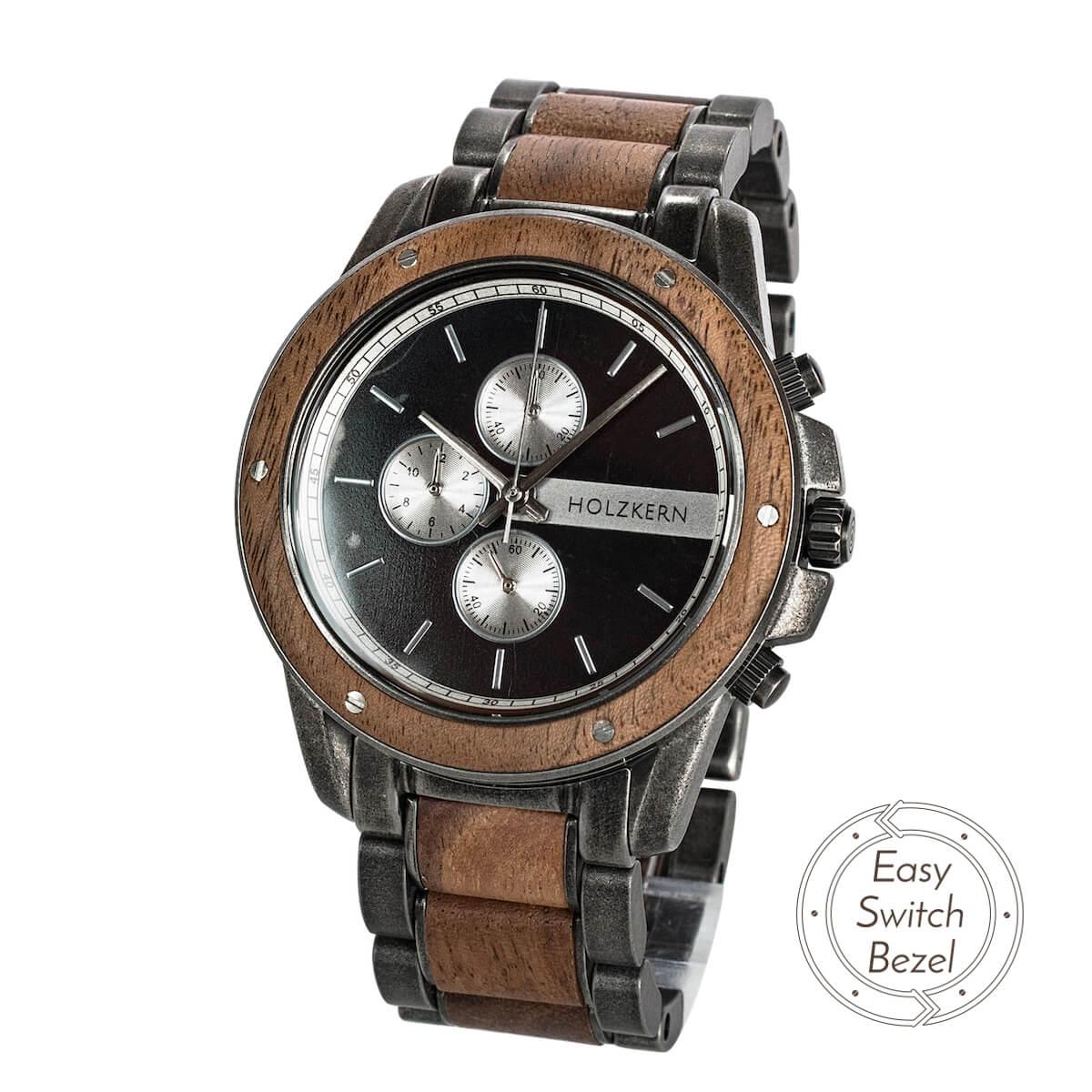 HOLZKERN Bors Camelot Herren Chronograph