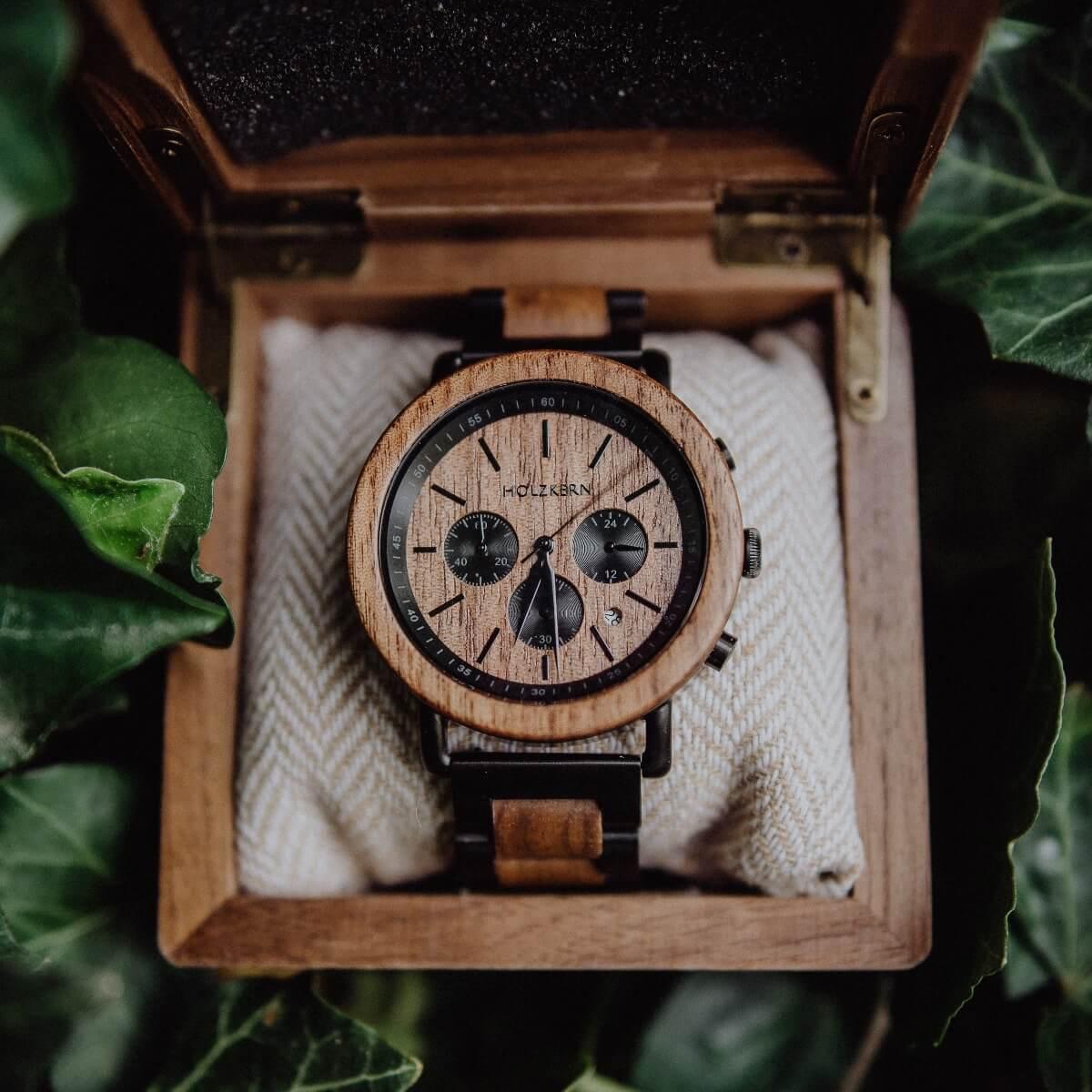 HOLZKERN Dämmerung Horizont Herren Chronograph