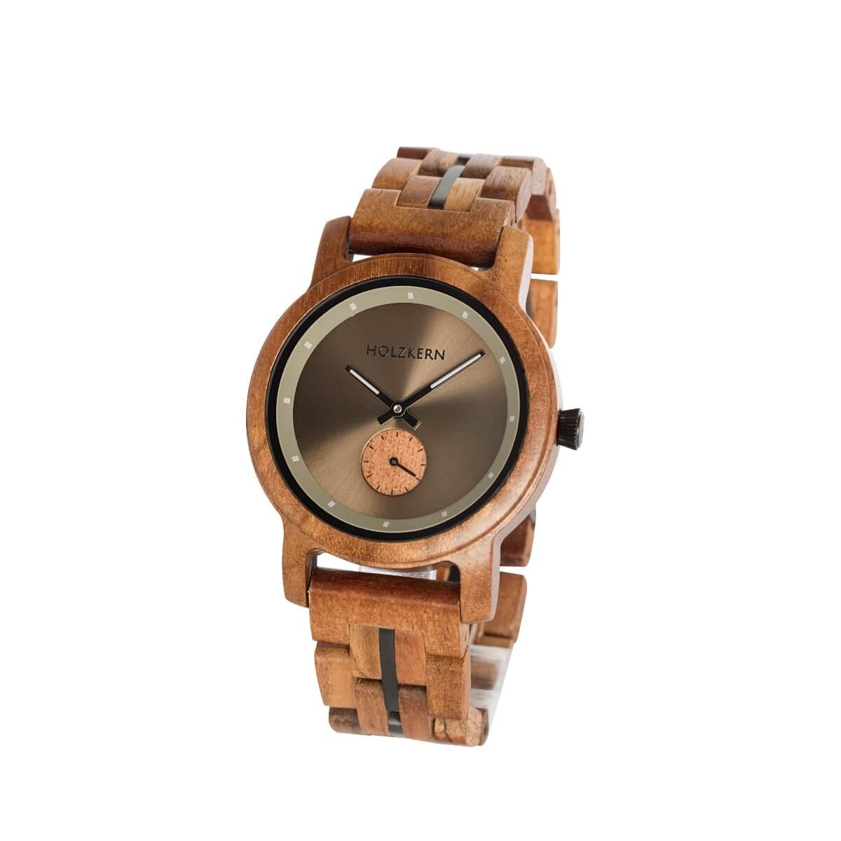 HOLZKERN Damen Herren Holzarmbanduhr Urban Style Cocoon