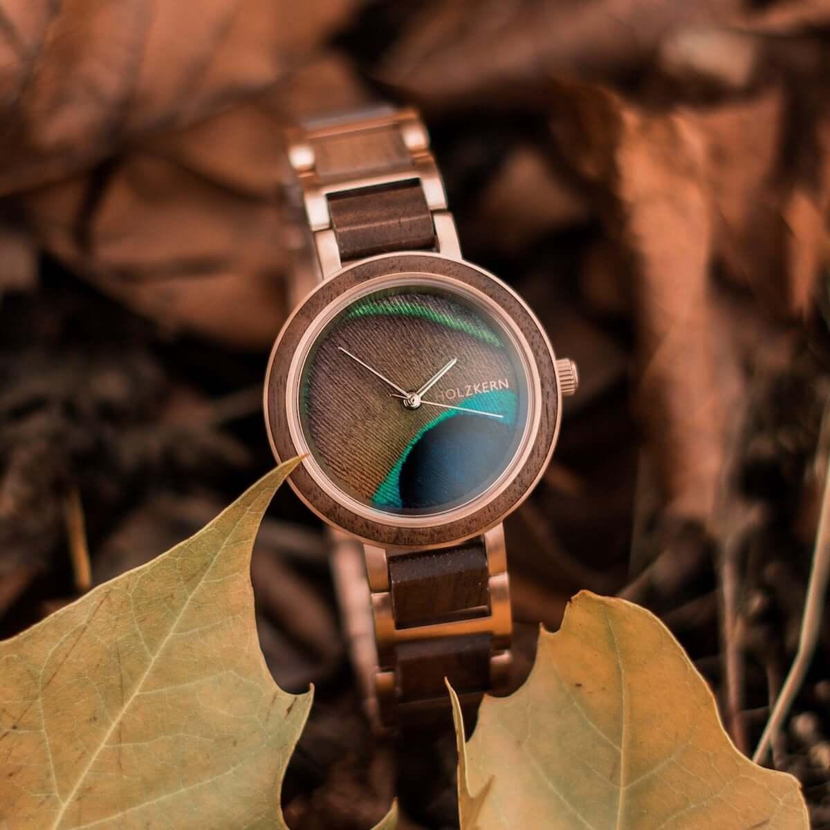 HOLZKERN Die Frohnatur True Colors Damen Holzarmbanduhr