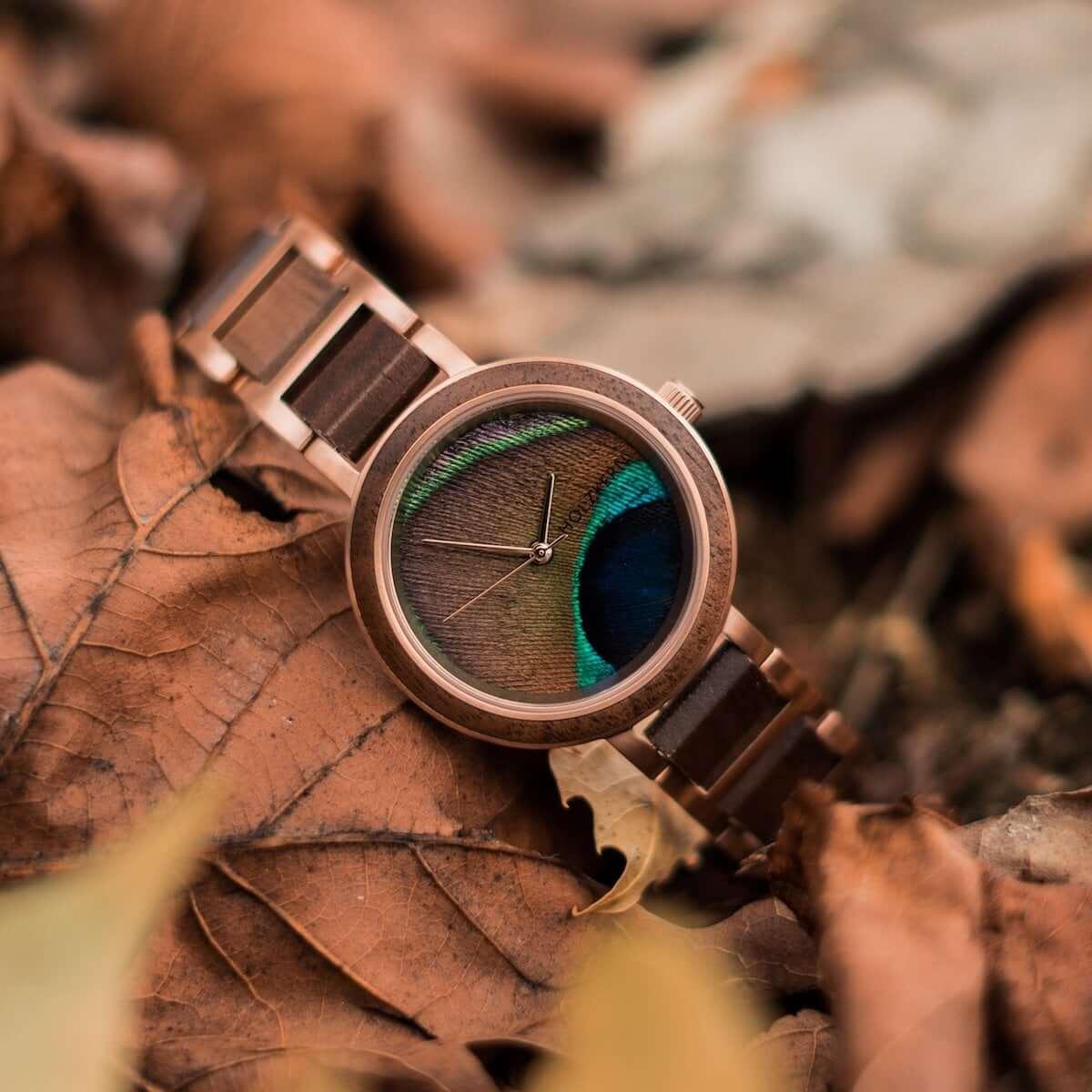 HOLZKERN Die Frohnatur True Colors Damen Holzarmbanduhr