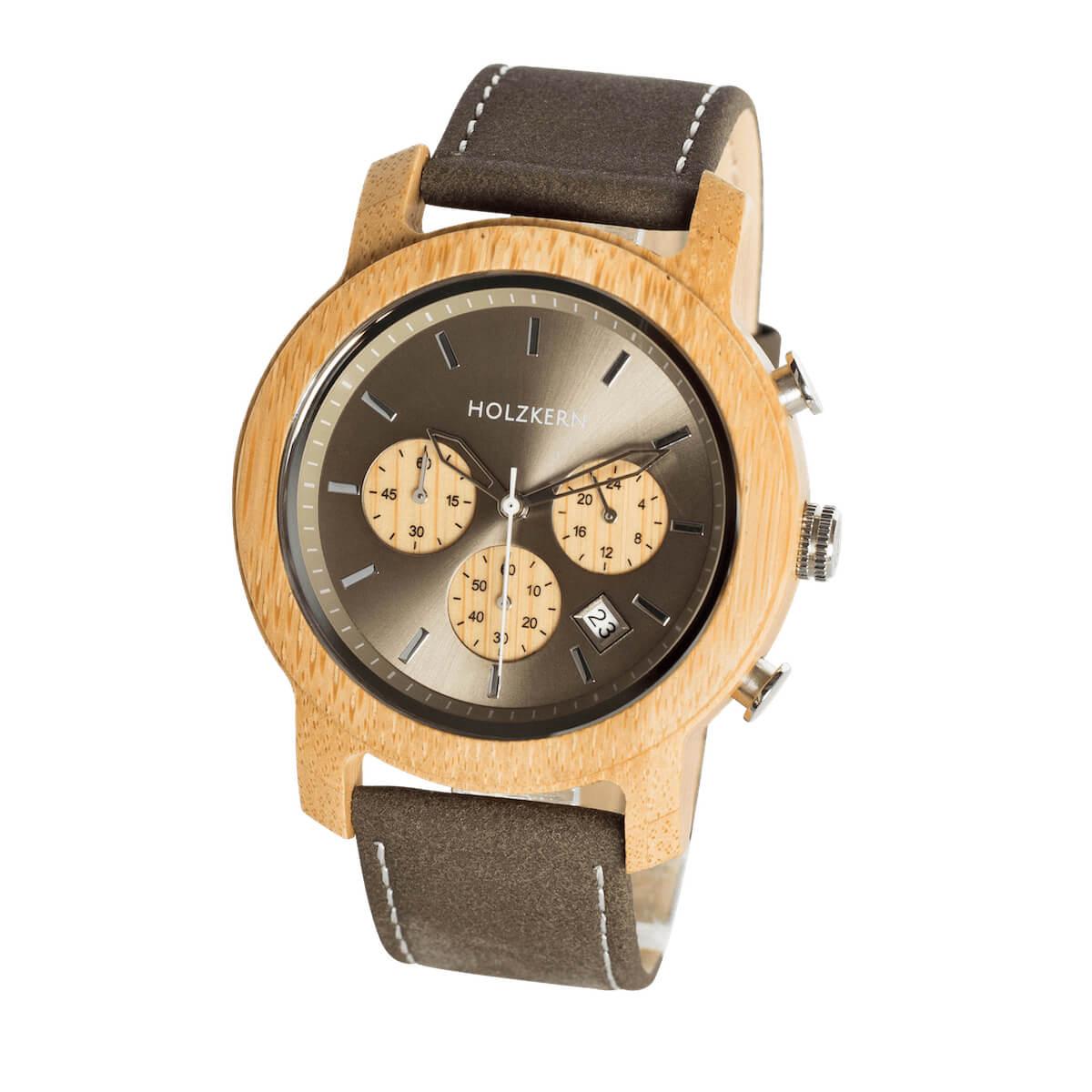 HOLZKERN Gebirgspfad Waldlauf Herren Chronograph