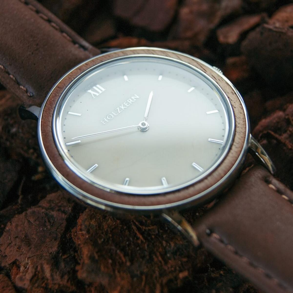 HOLZKERN Griffith Park Stadtpark Damen Herren Unisex Holzarmbanduhr