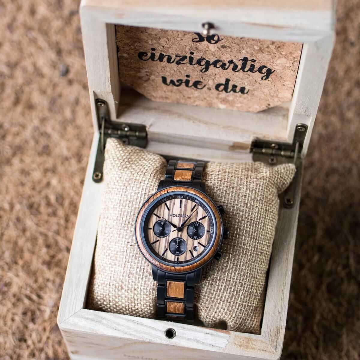 HOLZKERN Halbdunkel Horizont Damen Chronograph