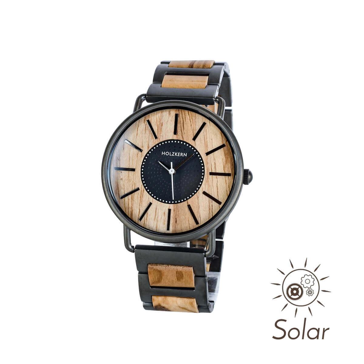 HOLZKERN Helios Sundance Damen Herren Unisex Holzarmbanduhr