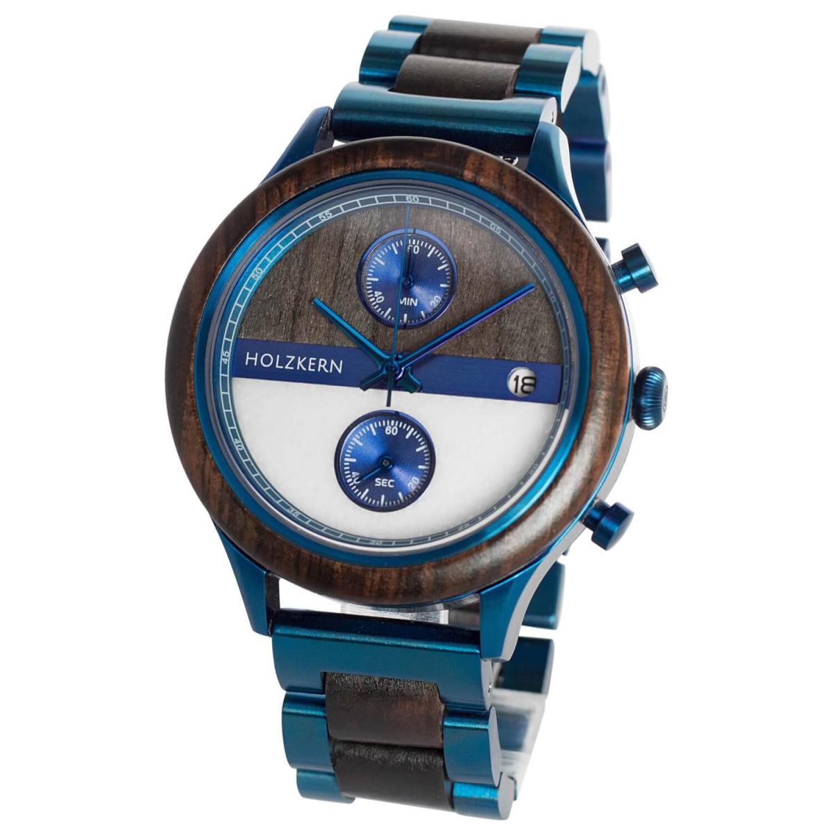 HOLZKERN Herren Holzarmbanduhr Highline Bixby