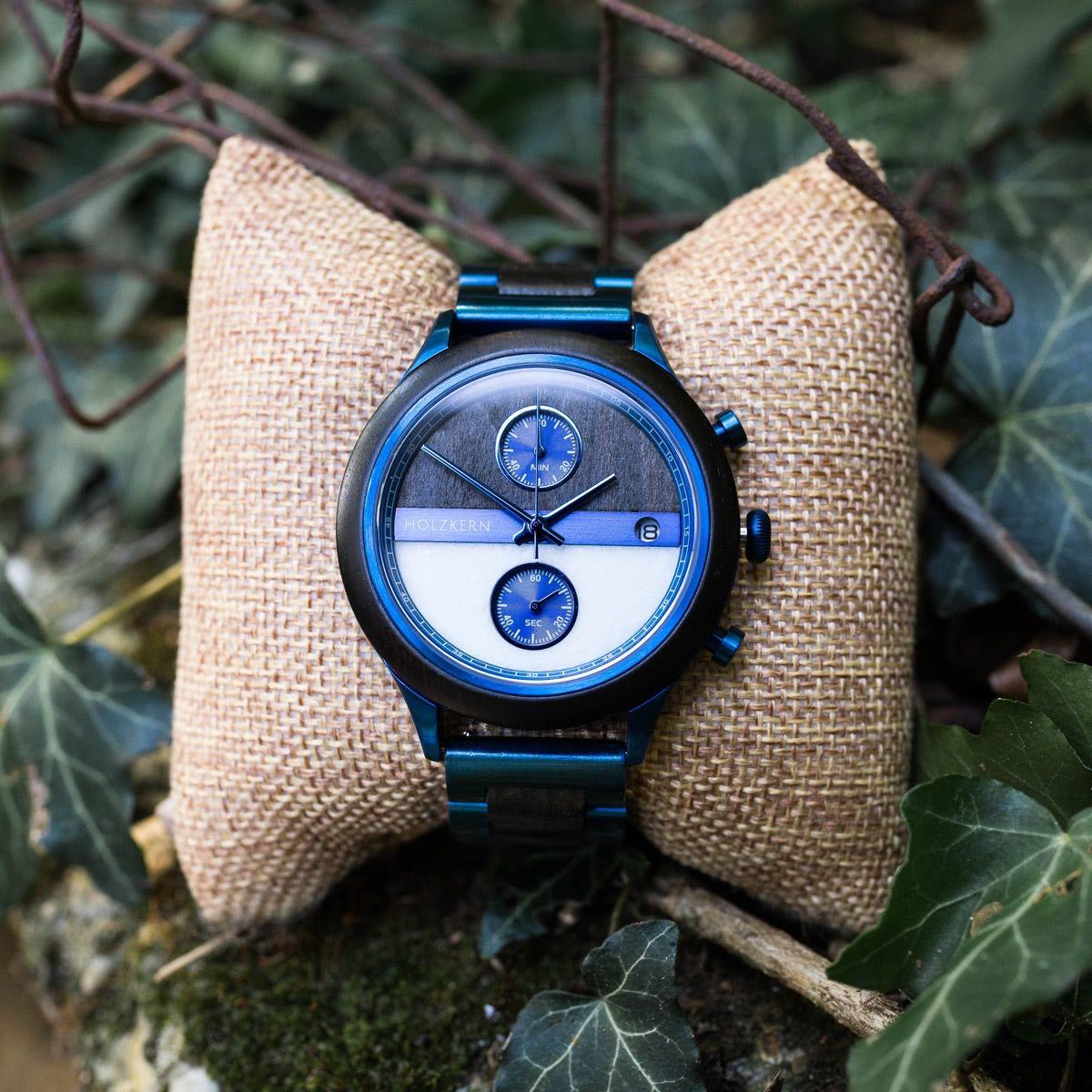 HOLZKERN Herren Holzarmbanduhr Highline Bixby