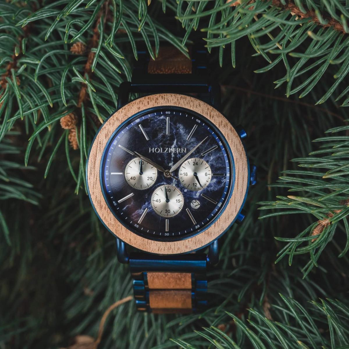 HOLZKERN Kilauea Volcano Herren Chronograph