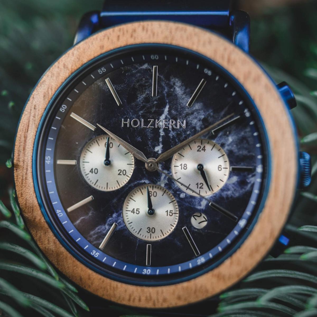 HOLZKERN Kilauea Volcano Herren Chronograph