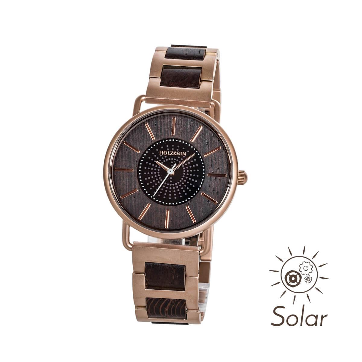 HOLZKERN Korona Sundance Damen Solar Holzarmbanduhr