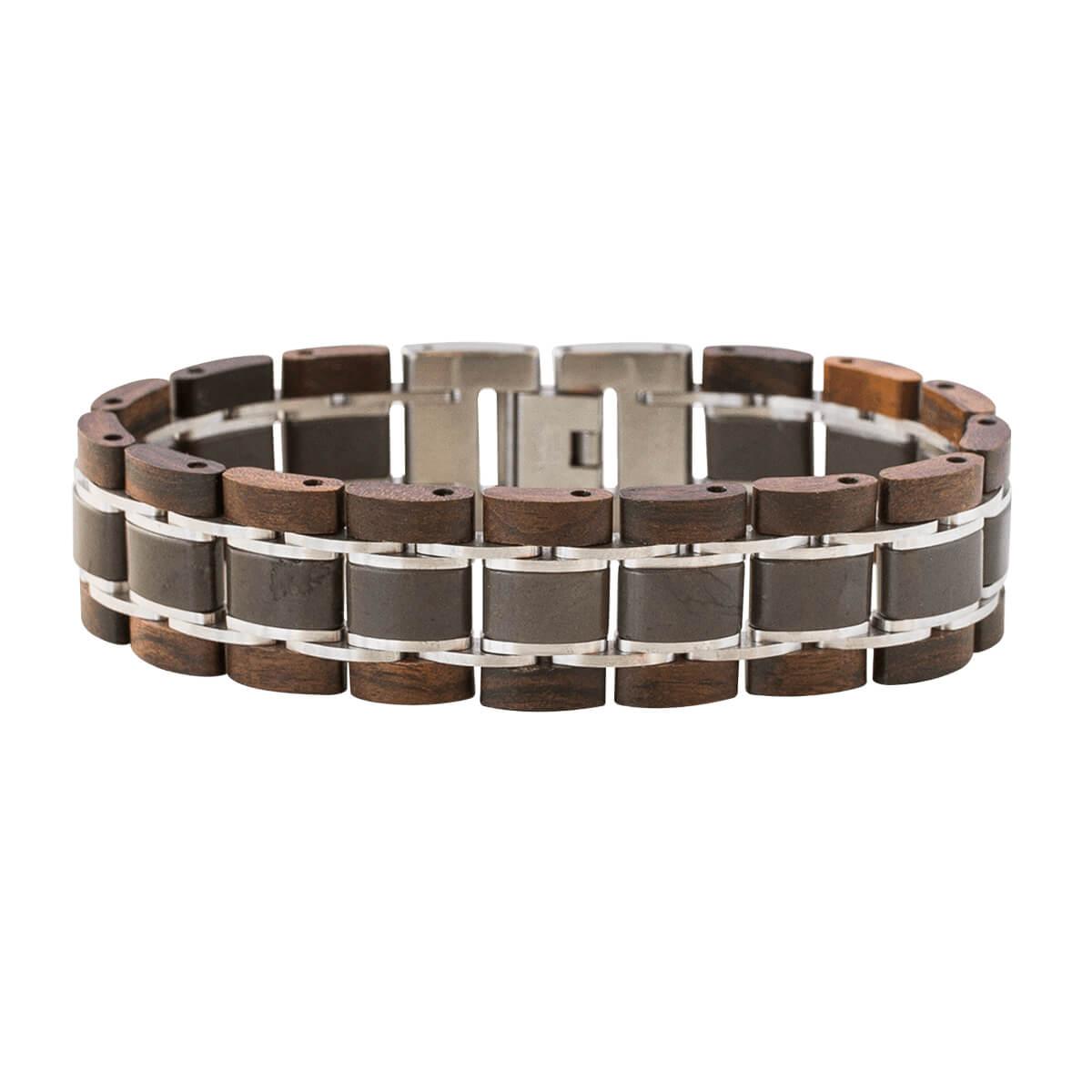 HOLZKERN Armband Largo Leadwood Marmor