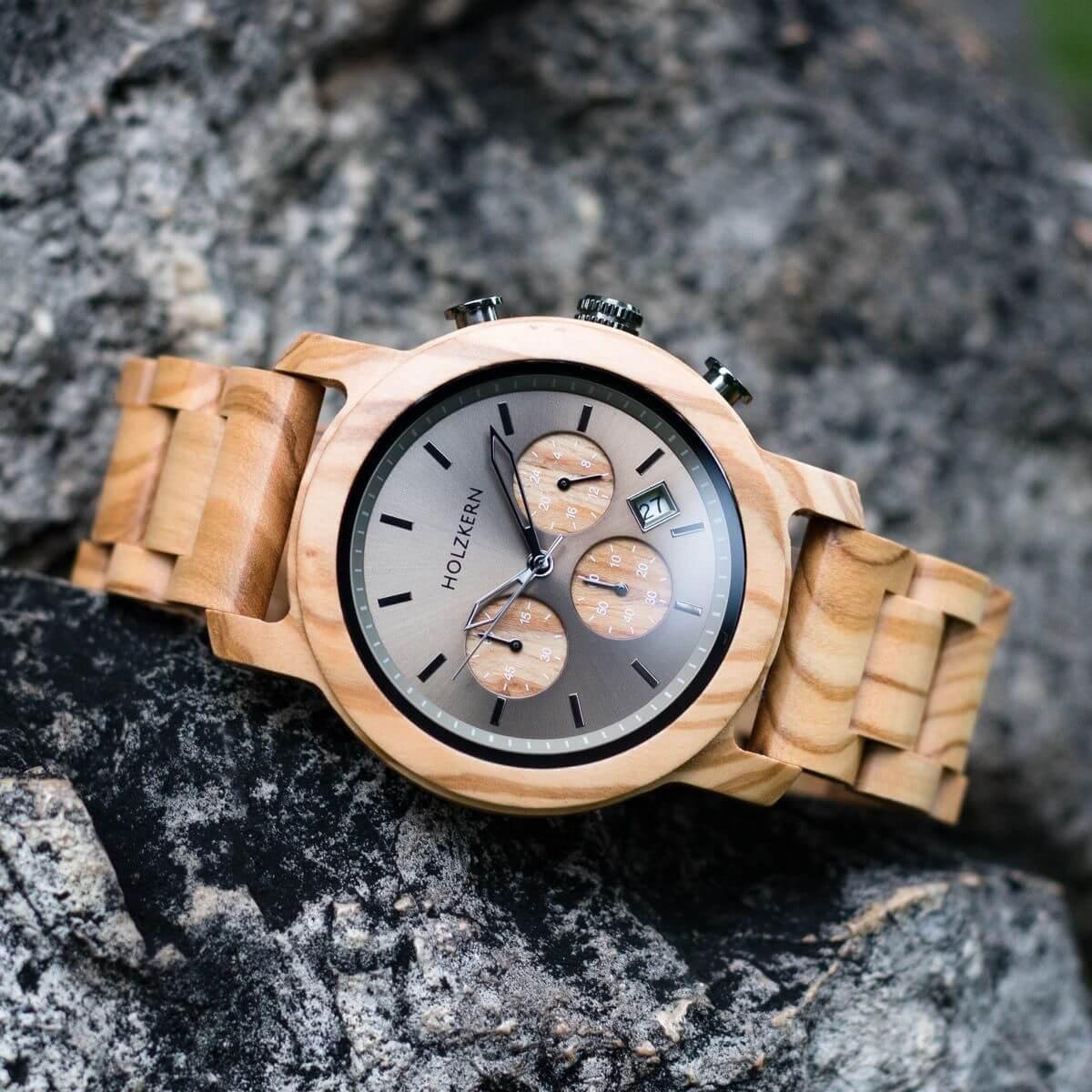 HOLZKERN Nebelwald Waldlauf Herren Chronograph