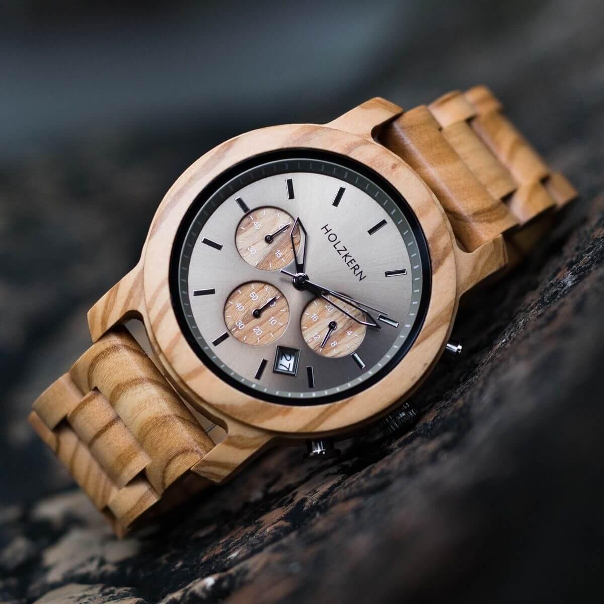 HOLZKERN Nebelwald Waldlauf Herren Chronograph