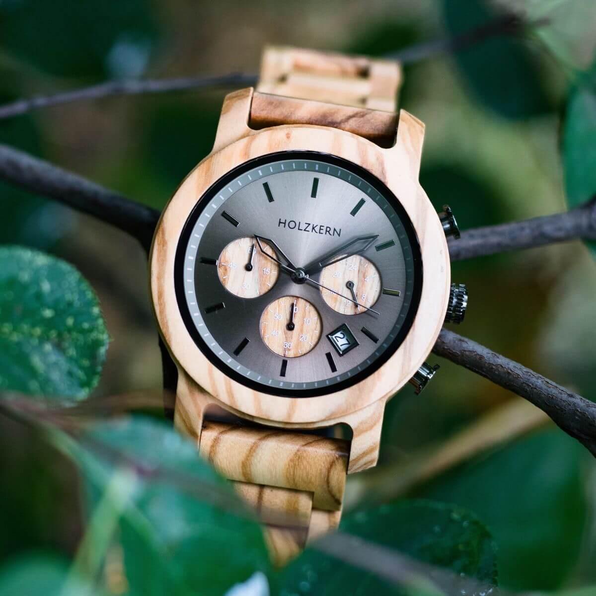 HOLZKERN Nebelwald Waldlauf Herren Chronograph