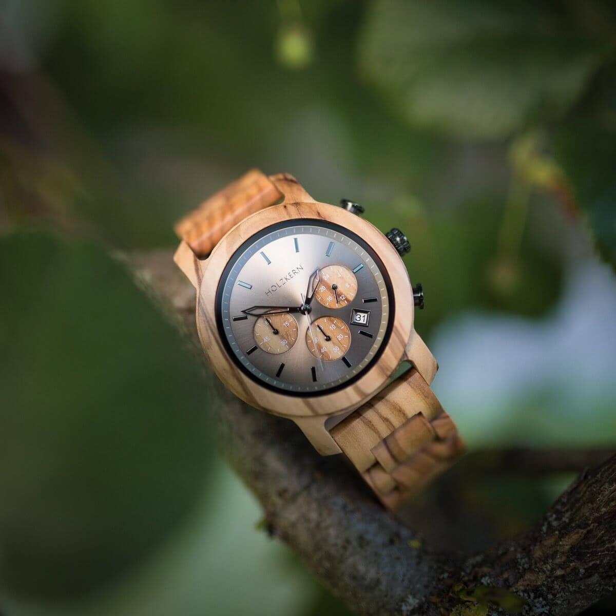 HOLZKERN Nebelwald Waldlauf Herren Chronograph