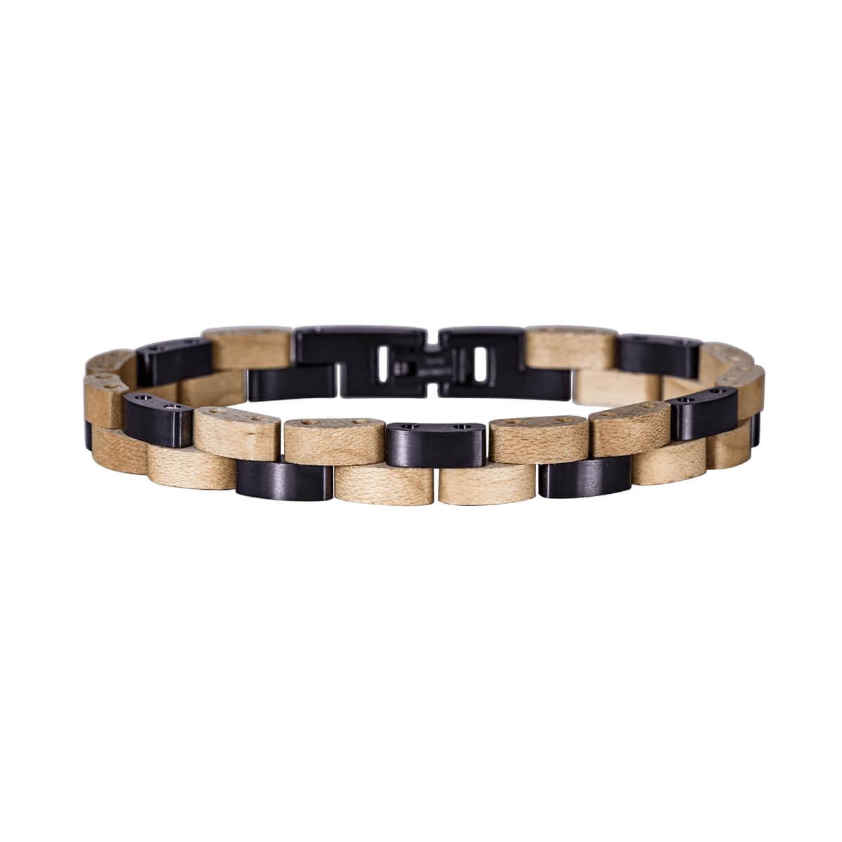 HOLZKERN Armband Rondo Ahornholz Dunkelviolett