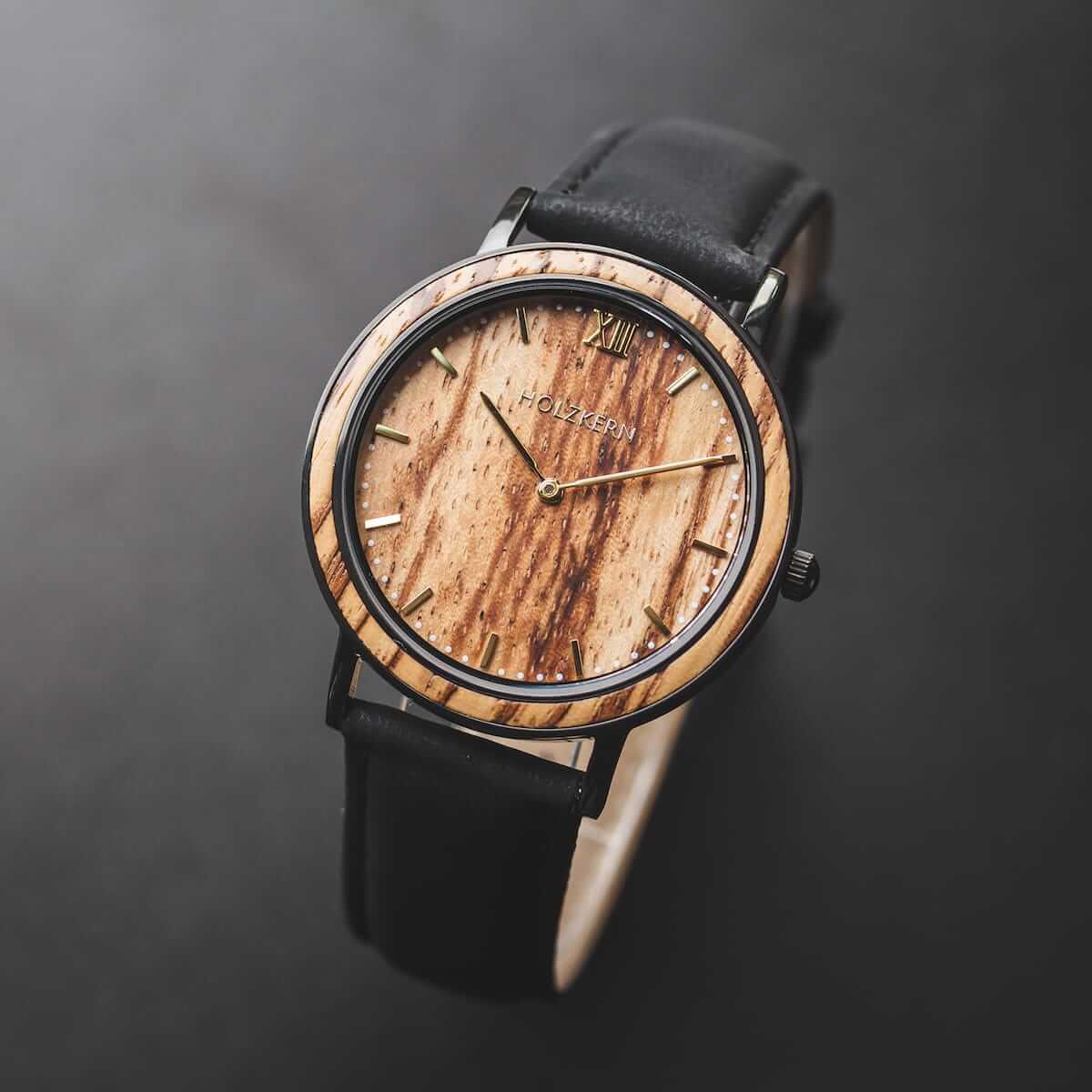 HOLZKERN Sanssouci Stadtpark Unisex Damen Herren Holzarmbanduhr