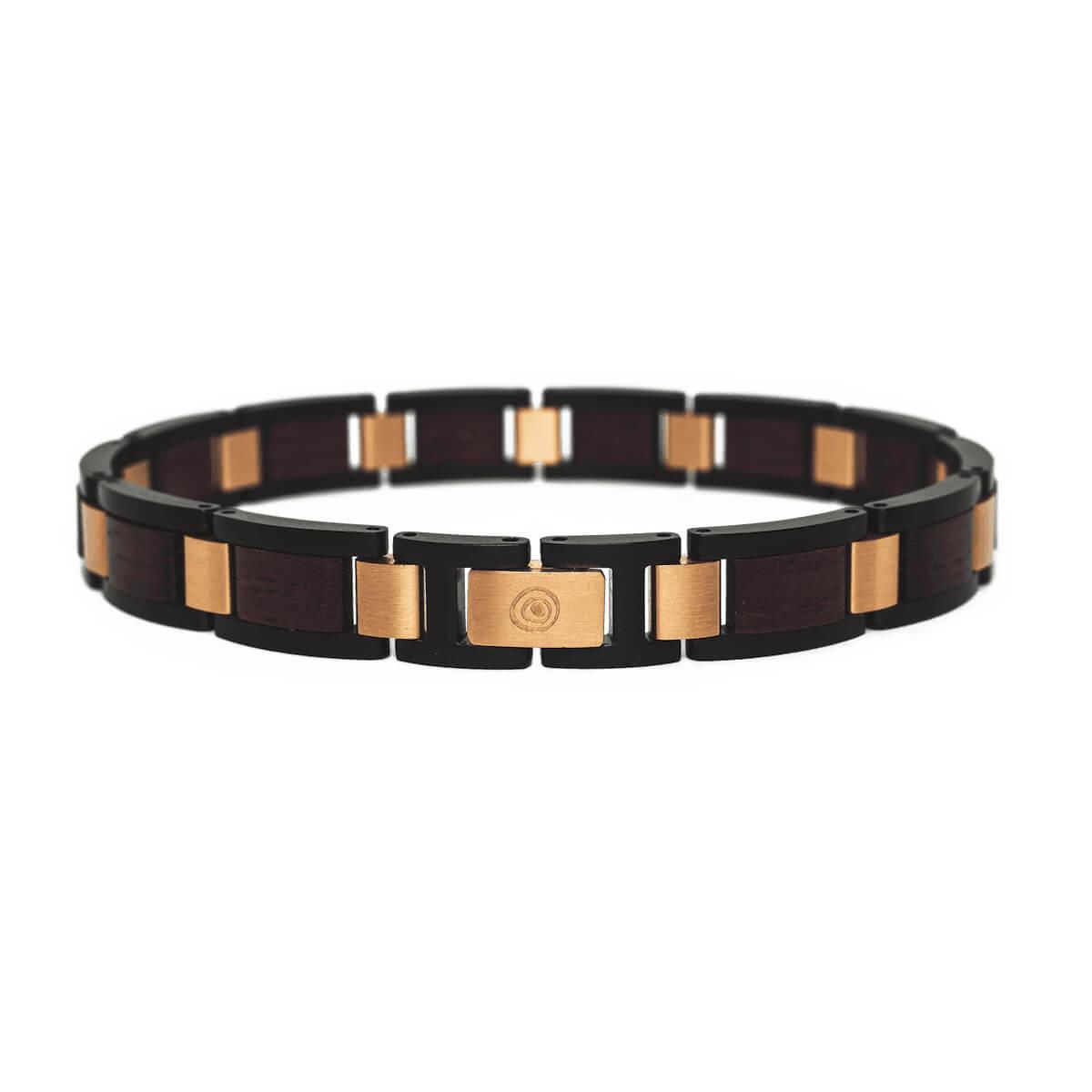 HOLZKERN Armband Bandlet Symphonie Amaranth Roségold