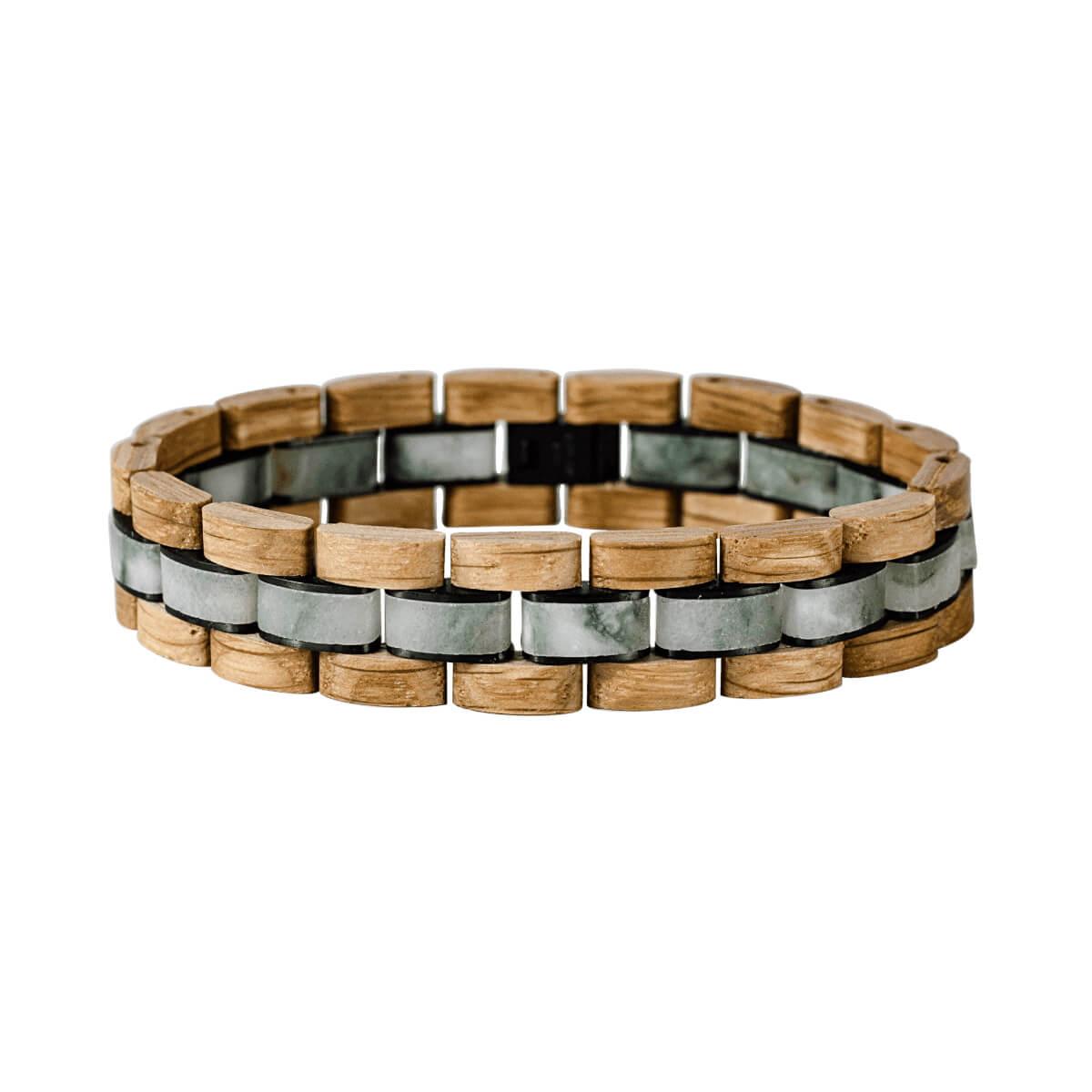 HOLZKERN Armband Terzett Eichenholz Marmor