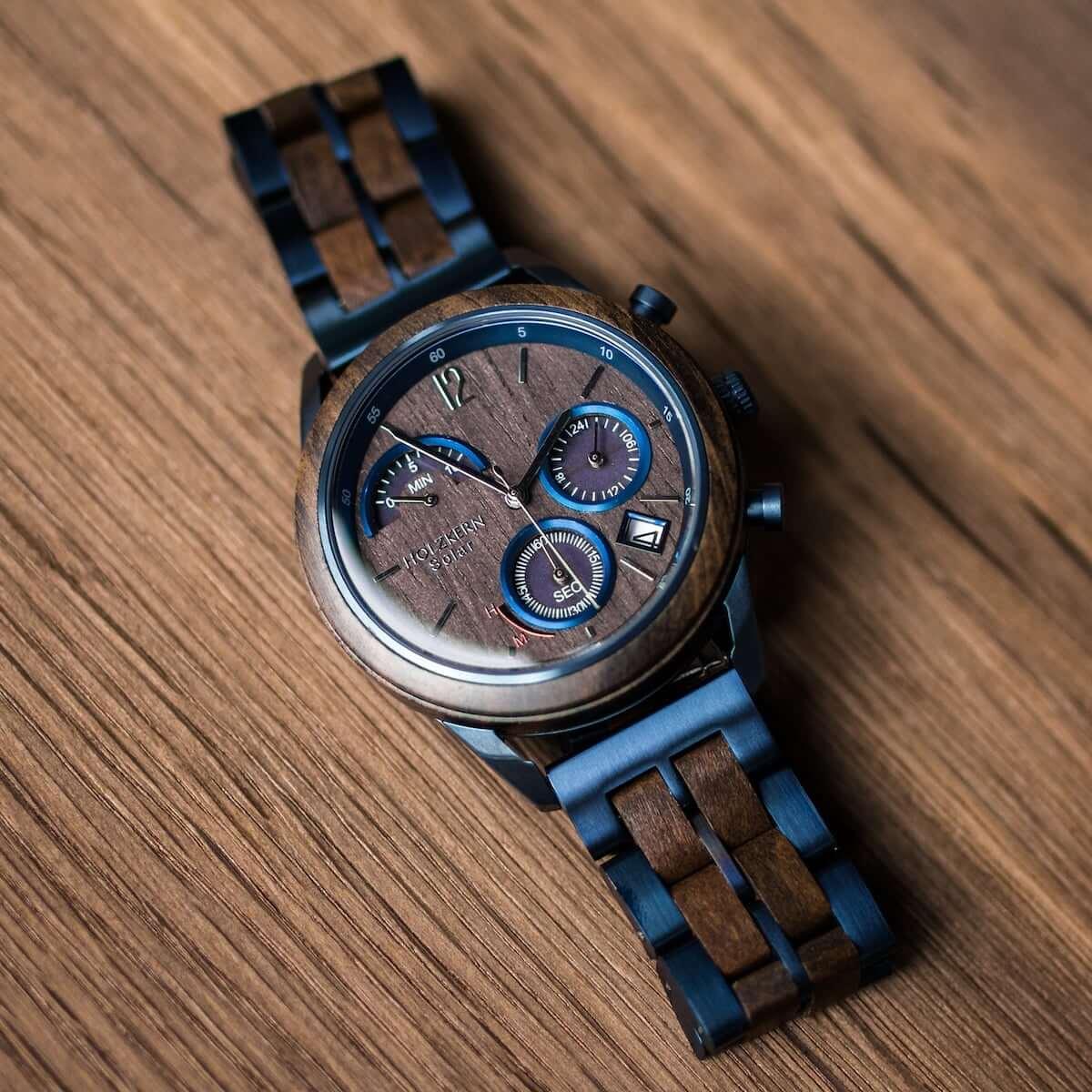 HOLZKERN Ultraviolet Radiance Herren Holzarmbanduhr