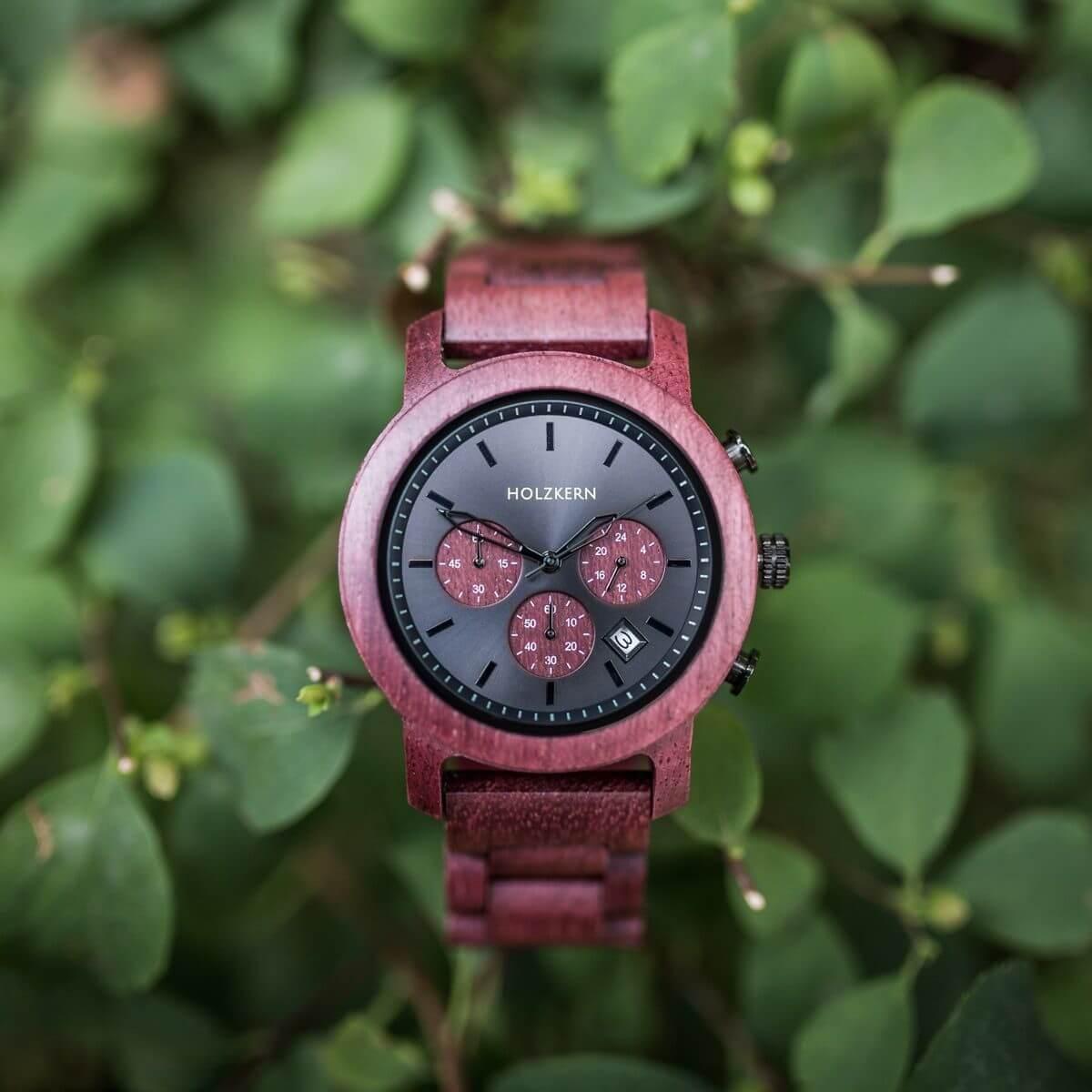 HOLZKERN Waldbeere Waldlauf Herren Chronograph