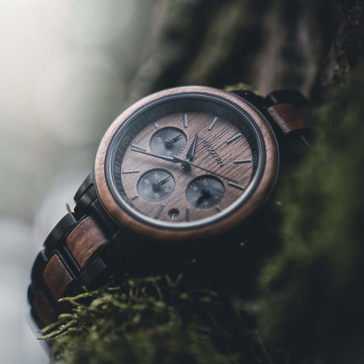 HOLZKERN Wolkennacht Horizont Damen Chronograph