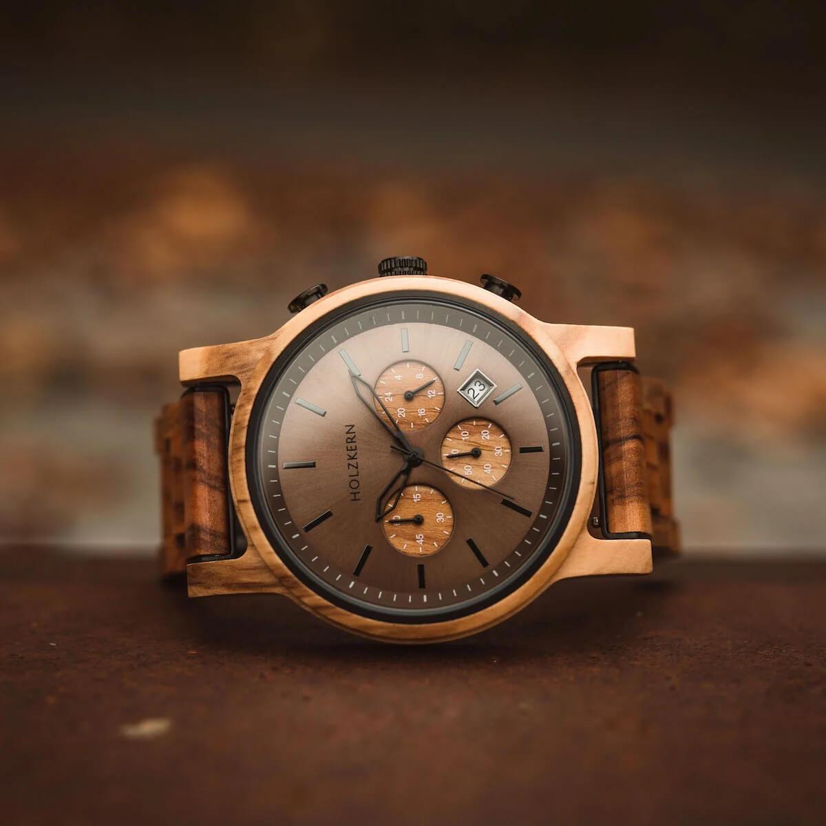 HOLZKERN Nebelwald Waldlauf Herren Chronograph
