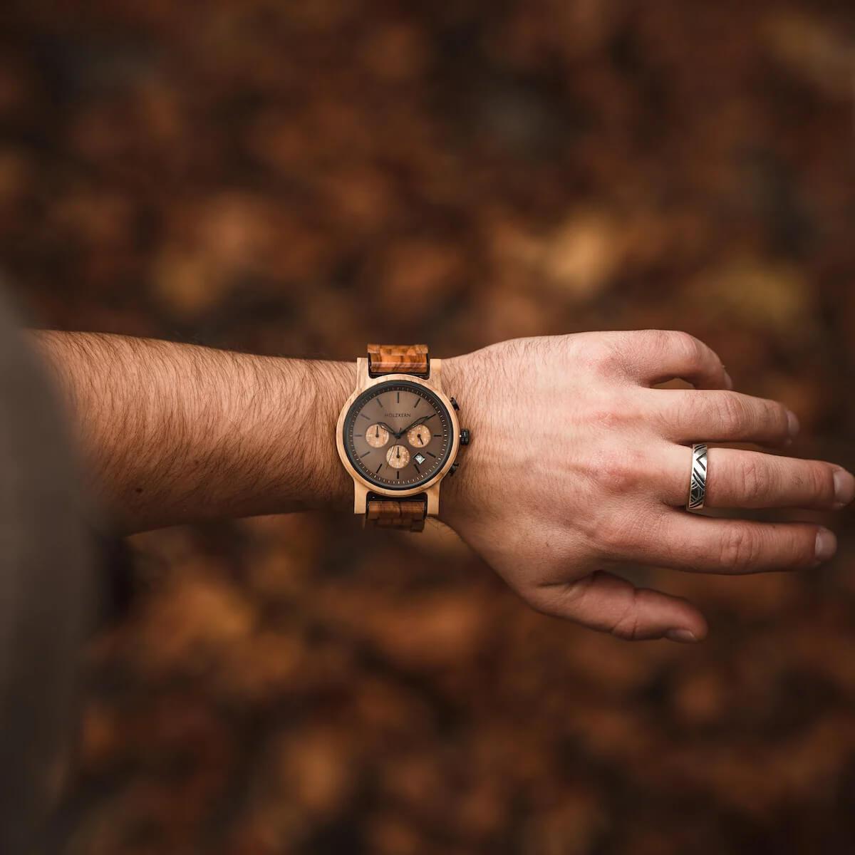 HOLZKERN Nebelwald Waldlauf Herren Chronograph