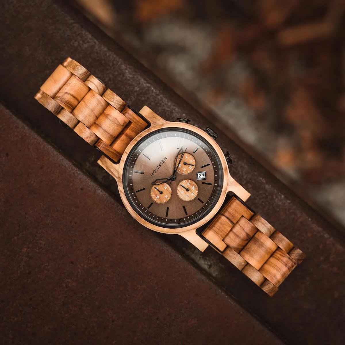 HOLZKERN Nebelwald Waldlauf Herren Chronograph