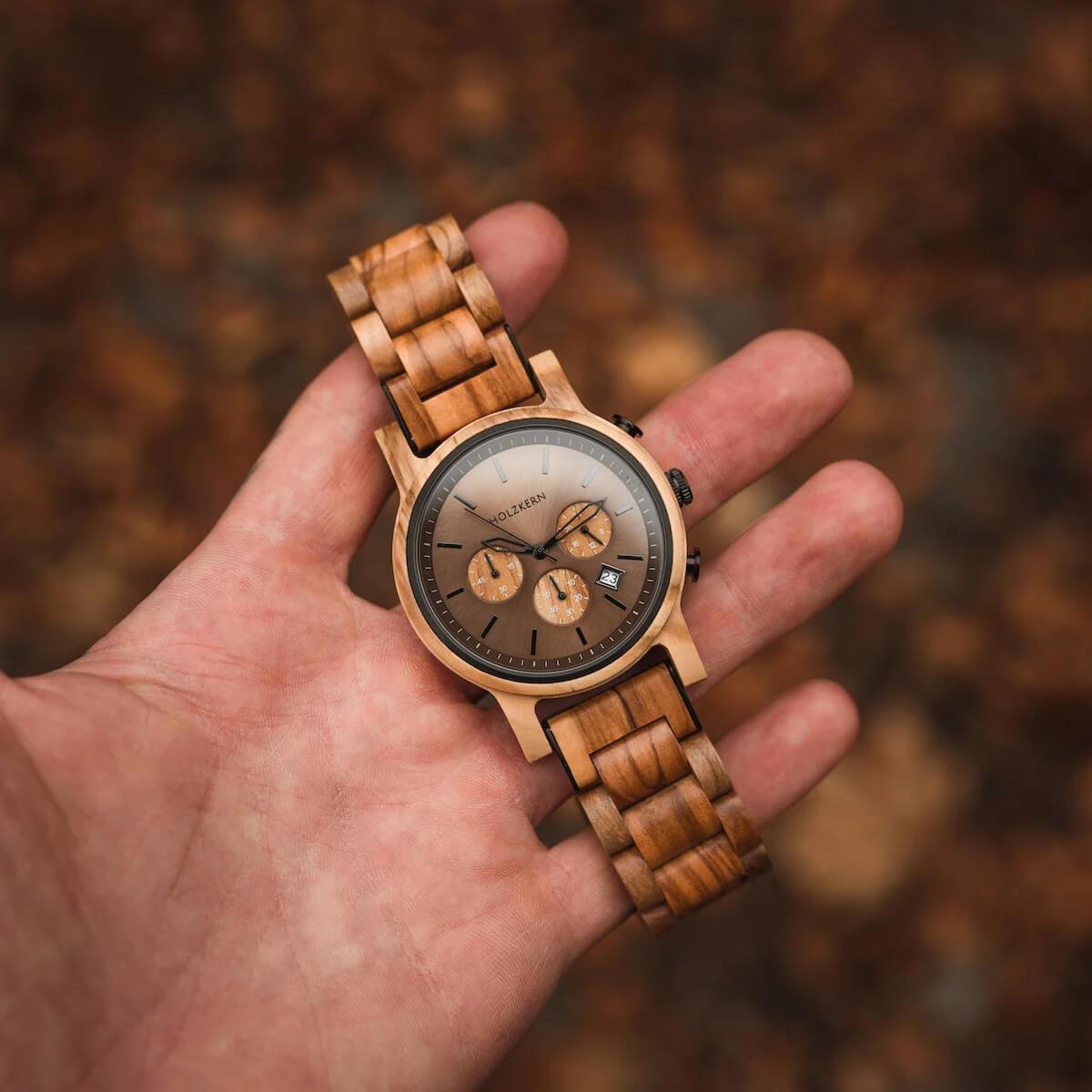 HOLZKERN Nebelwald Waldlauf Herren Chronograph