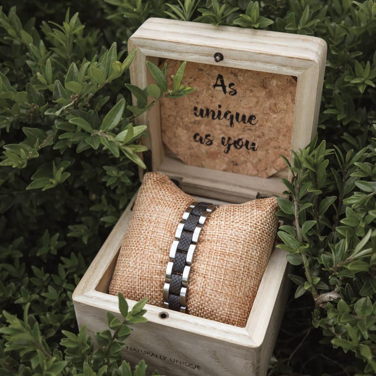 HOLZKERN | Accord (Ahornholz / Silber) Armband Bandlet