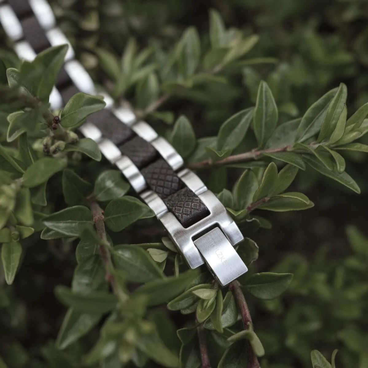 HOLZKERN | Accord (Ahornholz / Silber) Armband Bandlet