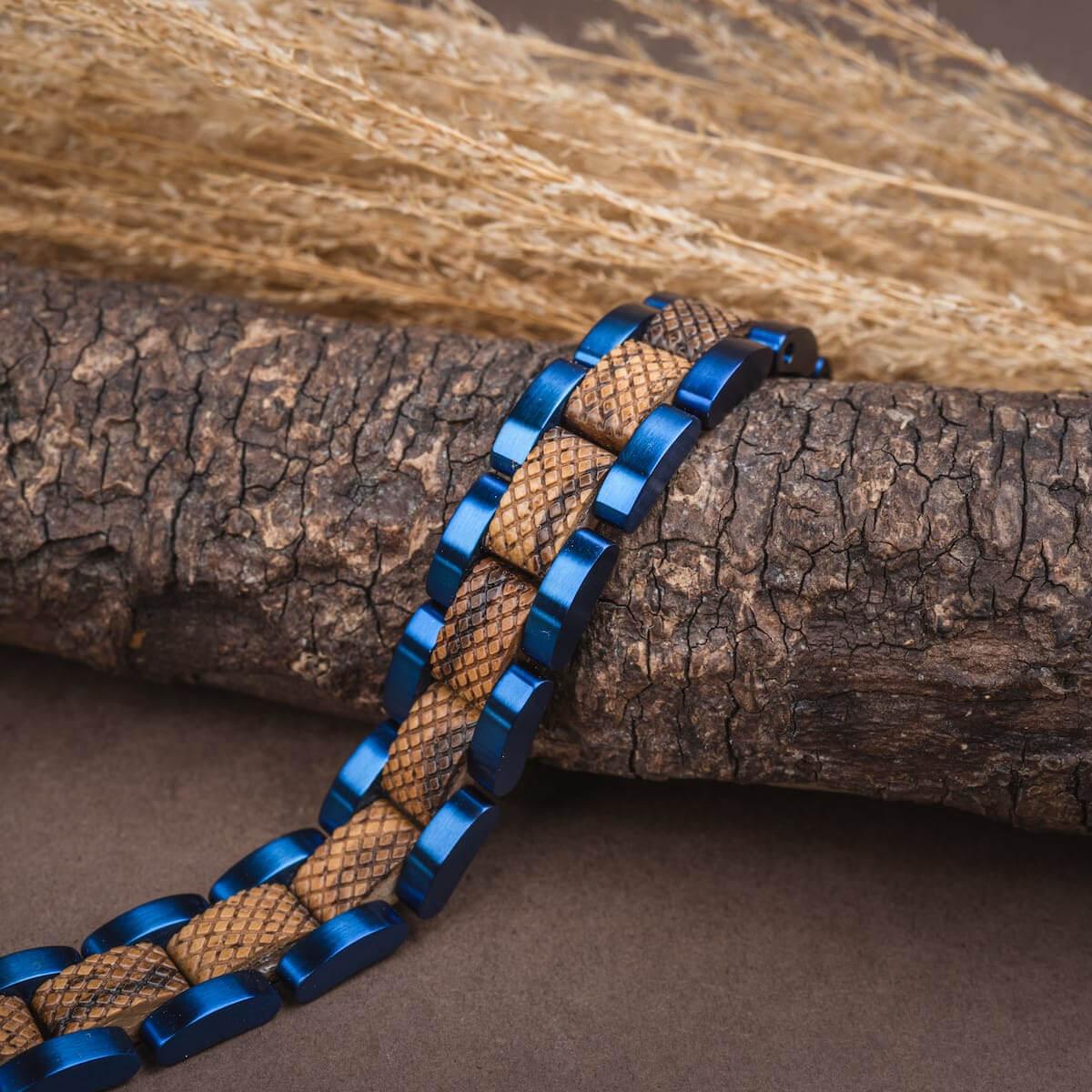 HOLZKERN | Accord (Zebranoholz / Blau)